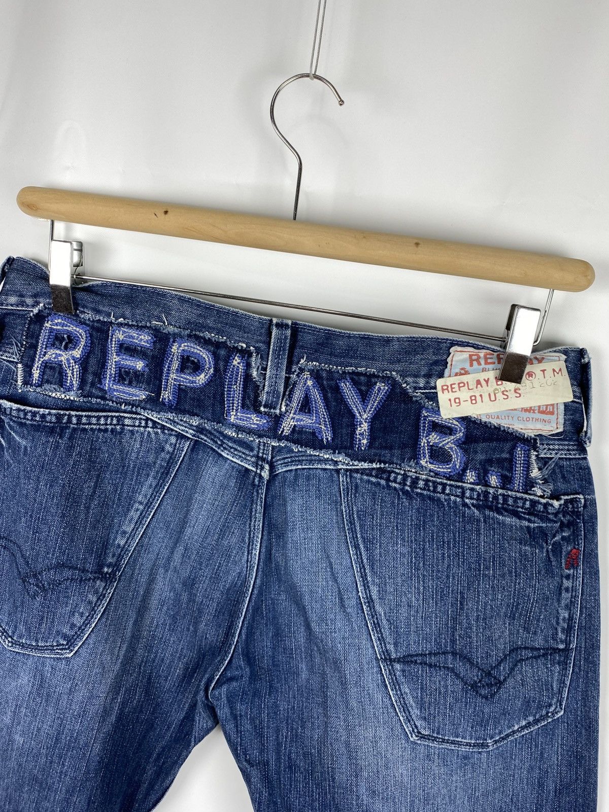 Replay Replay Blue Jeans Vintage Stright Denim size 34 x 32 Size US 33 - 5 Thumbnail