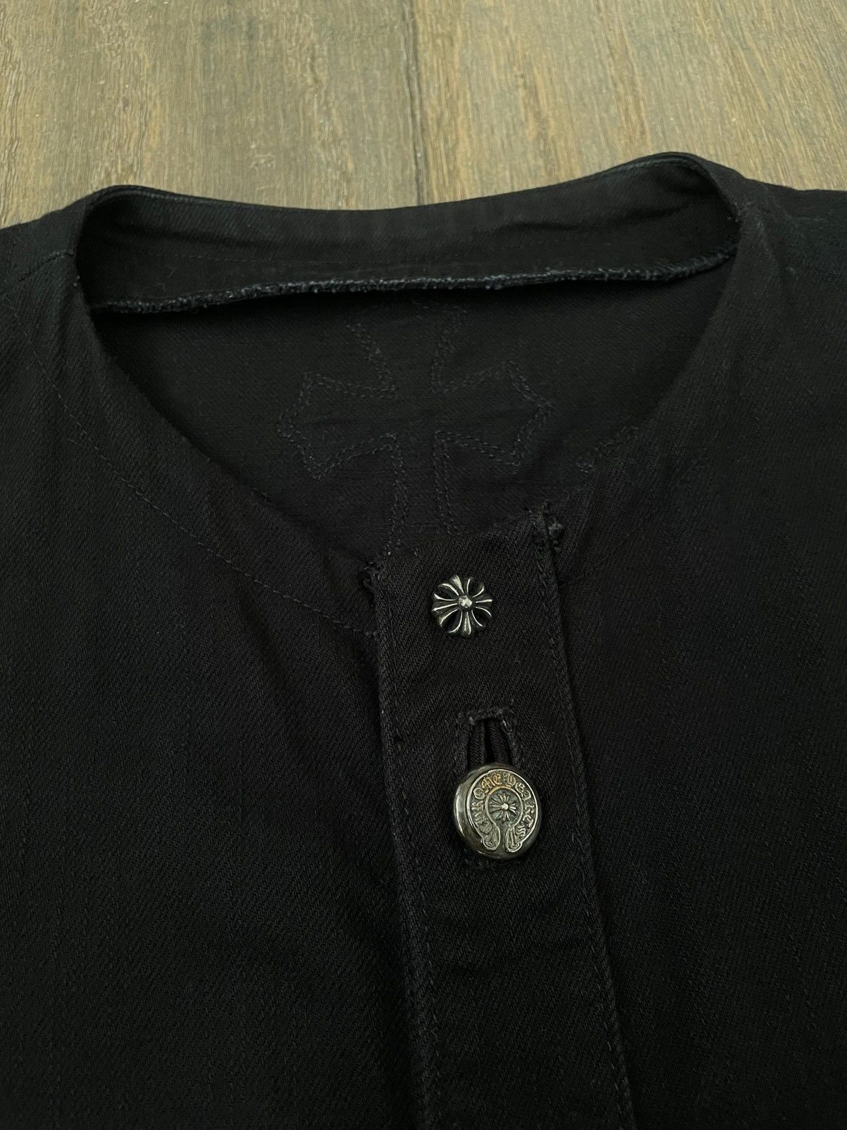 Chrome Hearts Chrome Hearts Western Cross Patched Denim Jacket Size US S / EU 44-46 / 1 - 4 Thumbnail