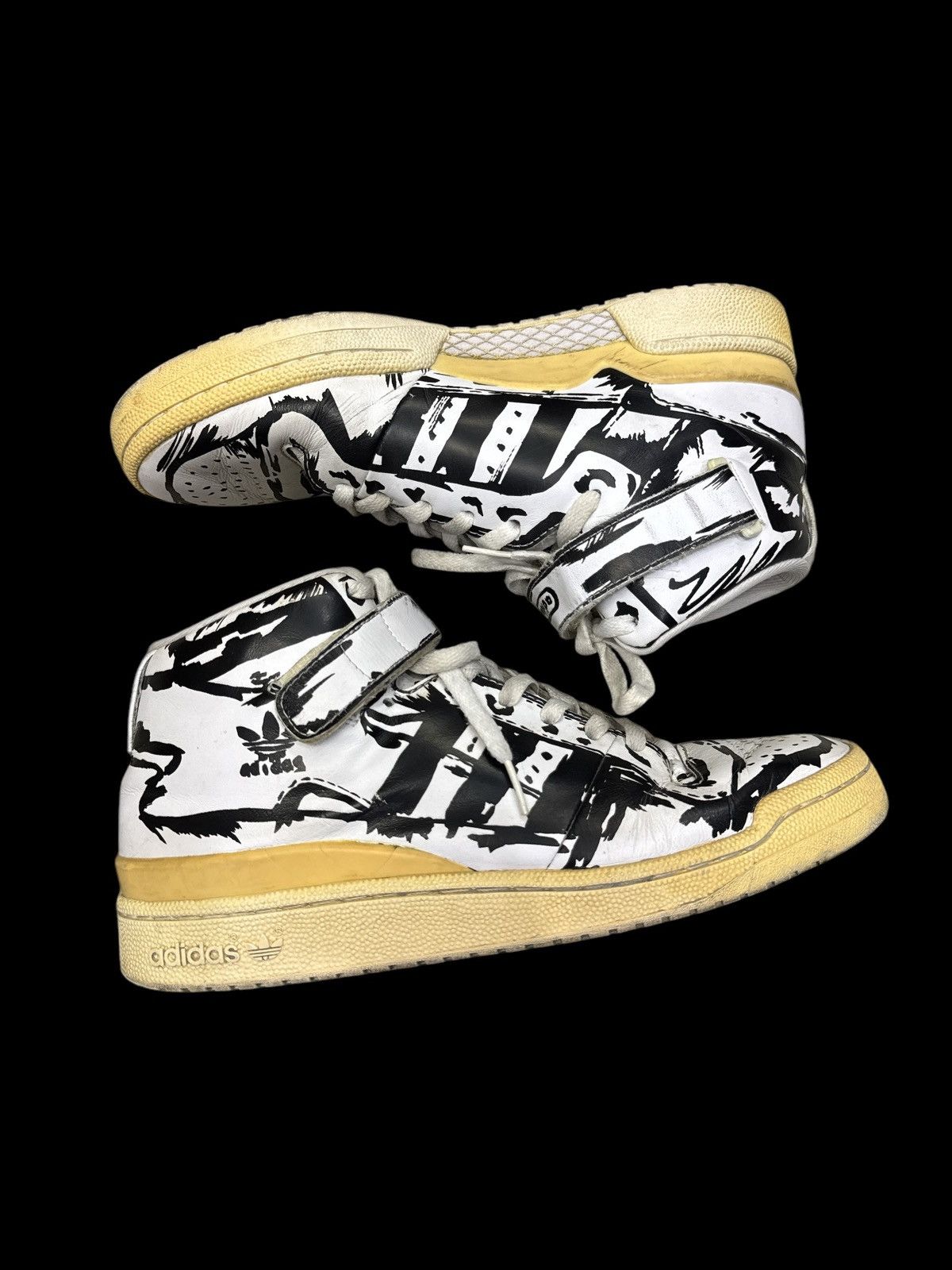 Adidas VINTAGE 2008 ADIDAS FORUM DRAWN SHOES 10US Size US 10 / EU 43 - 5 Thumbnail