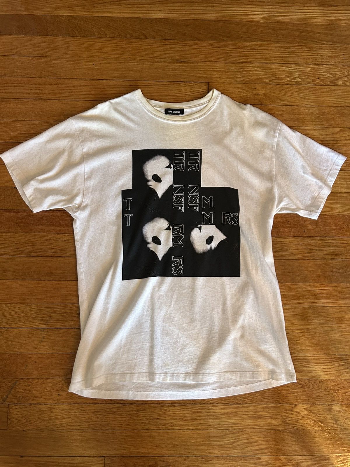 Raf Simons Raf Simons SS19 open side tee white | Grailed