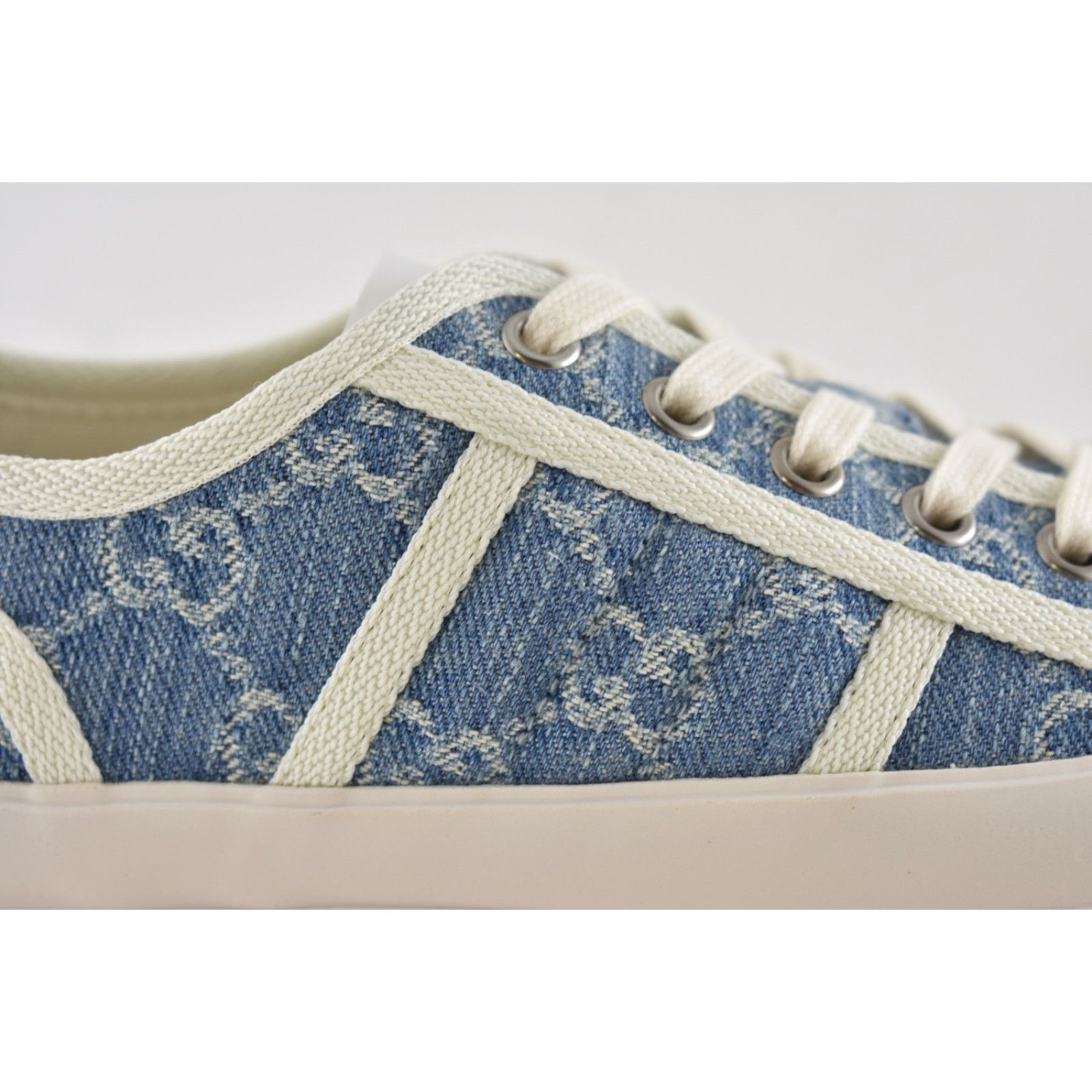 Gucci Gucci Chunky Monogram GG Blue Denim Platform Sneakers 36.5 Size US 6.5 / IT 36.5 - 7 Thumbnail