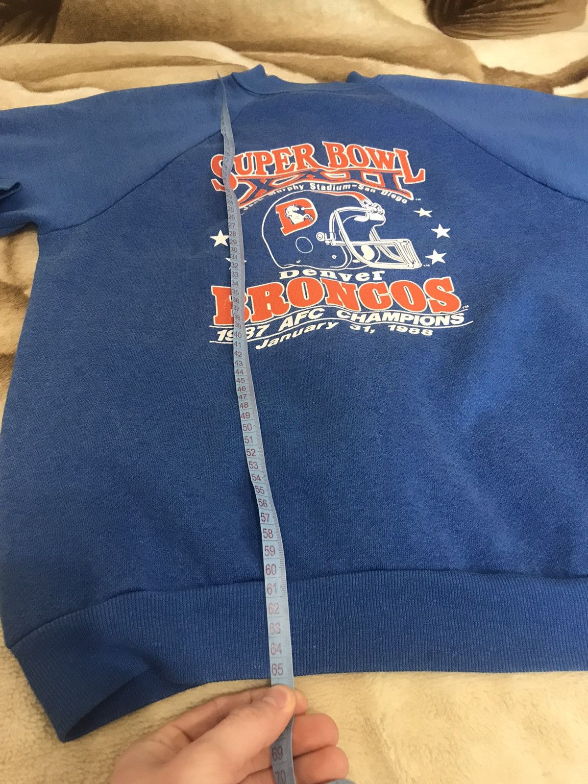 NFL 🔥 Vintage 90s NFL Denver Broncos Navy Sweatshirt Size US M / EU 48-50 / 2 - 8 Thumbnail