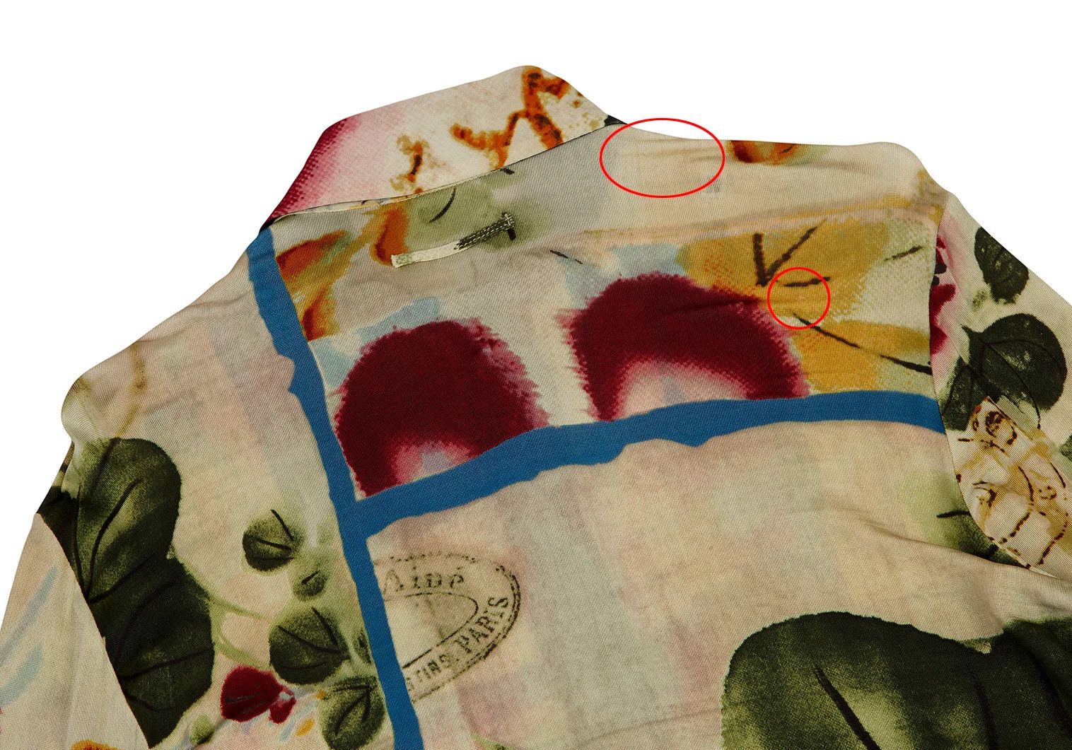 Jean Paul Gaultier Abstract Print Rayon Shirt in Multi Color, Size 46 Size US S / EU 44-46 / 1 - 12 Thumbnail