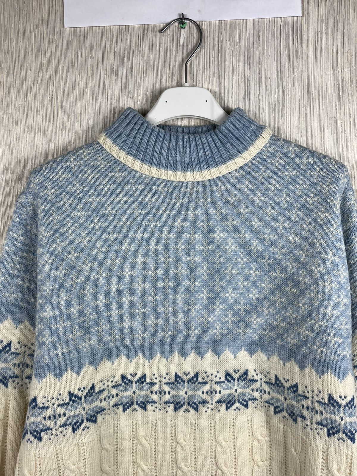 Jantzen × Vintage Vintage Jantzen patterned cable knit wool sweater snowflake Size US L / EU 52-54 / 3 - 4 Thumbnail