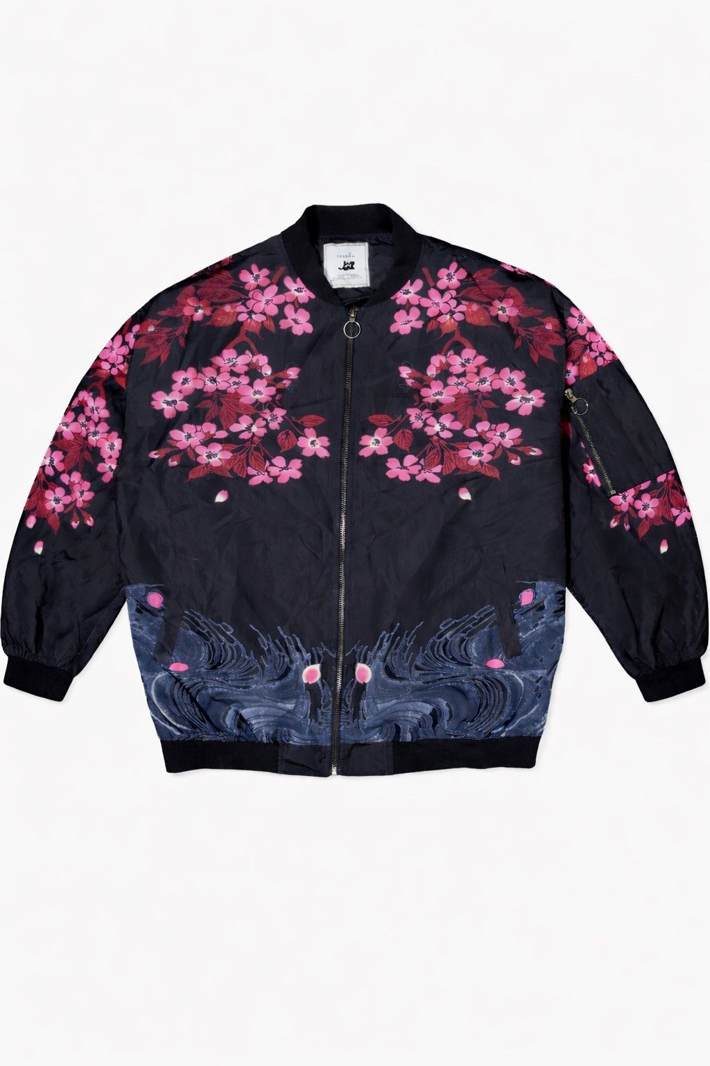 Japanese Brand Soinku "Red-Crowned Crane" Sukajan Print Bomber Jacket Size US L / EU 52-54 / 3 - 1 Thumbnail