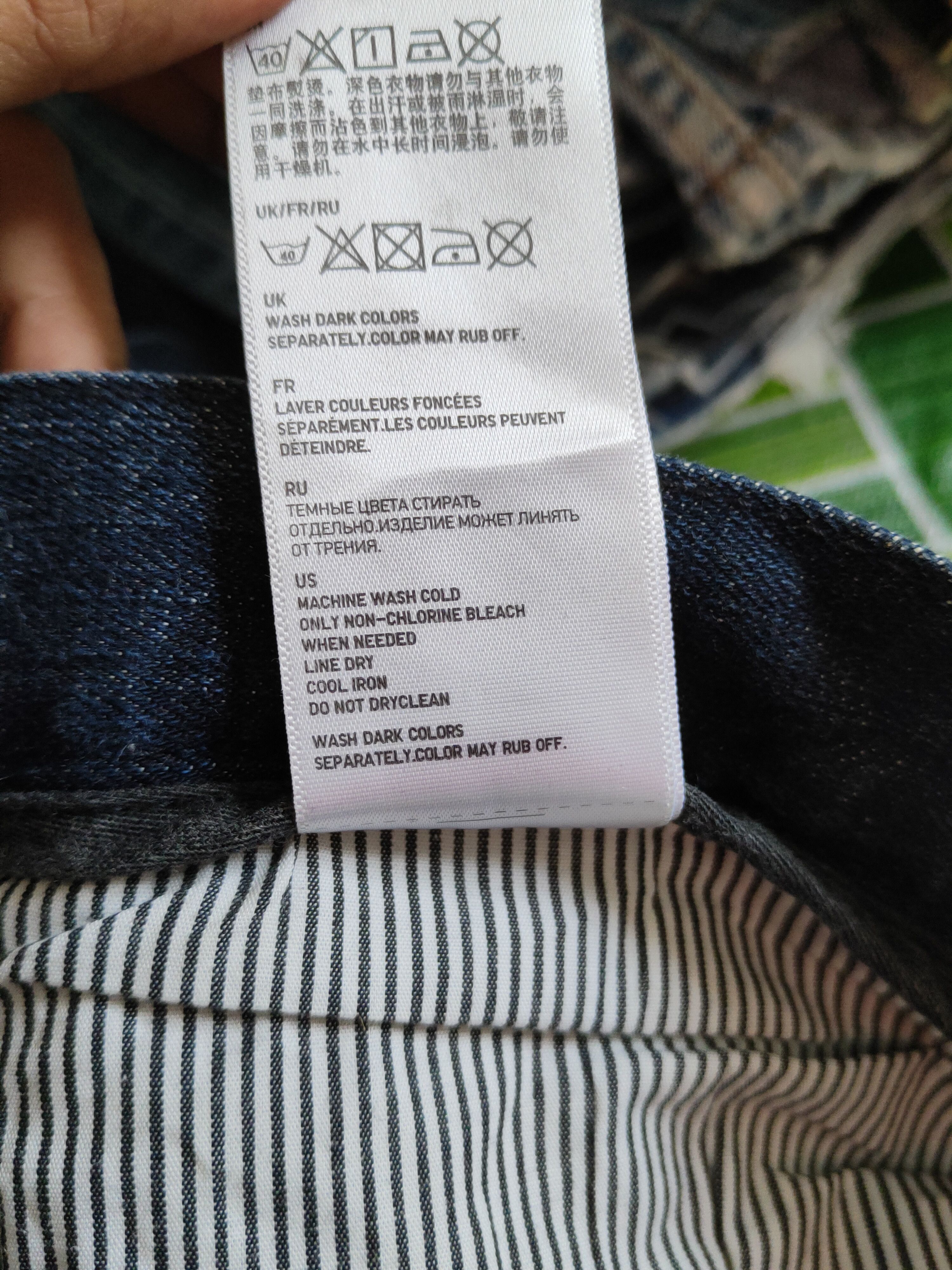 Japanese Brand Uniqlo Dark Blue Multipocket Denim#S1622 Size US 35 - 14 Thumbnail
