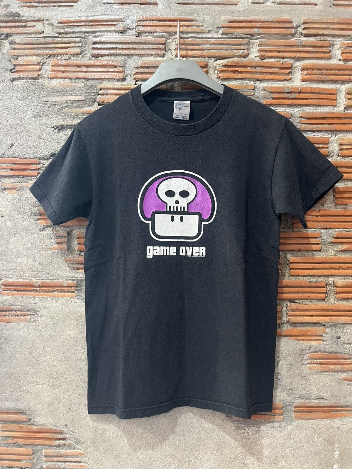 Nintendo Vintage Poison Mushroom Game over Mario 2003’s Tshirt Size US S / EU 44-46 / 1 - 2 Thumbnail