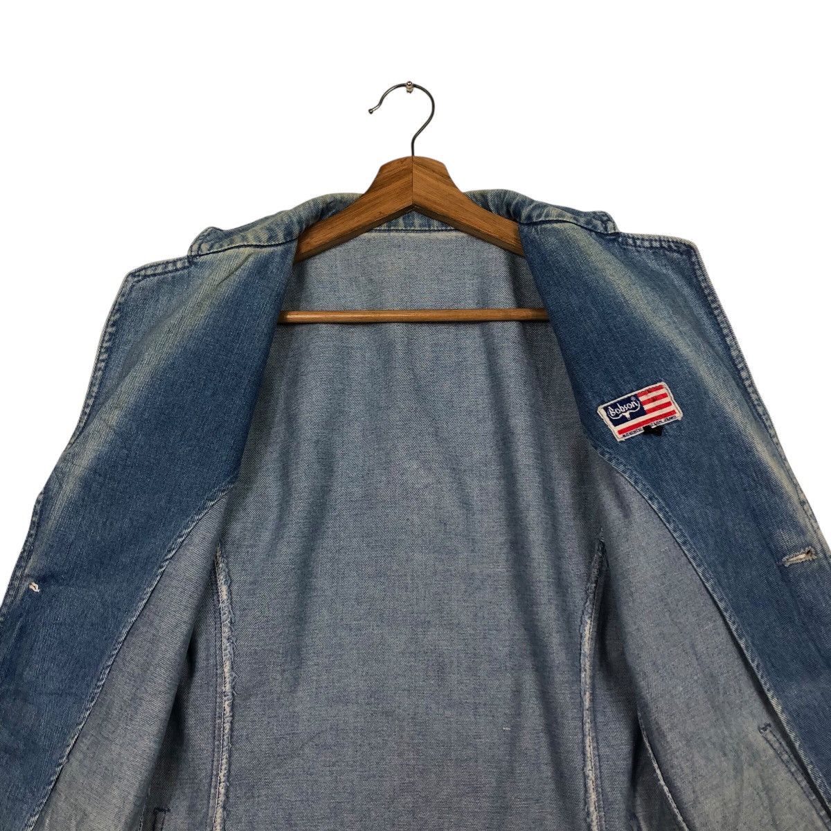 Japanese Brand 📌Vintage Chore Worker Denim Jacket Biker Bobsons Usa Size US S / EU 44-46 / 1 - 15 Thumbnail