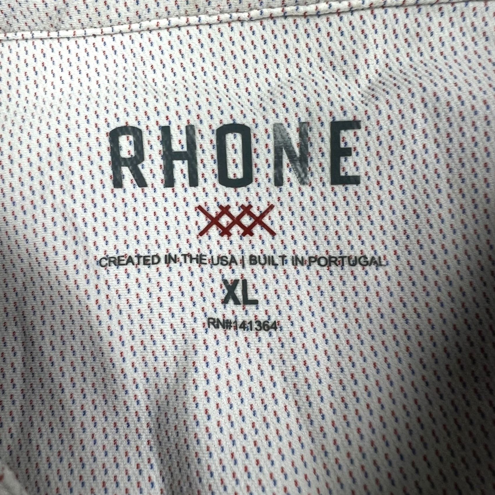 Rhone Rhone Commuter Shirt Stretch Long Sleeve XL Mens White Pattern Performance Size US XL / EU 56 / 4 - 4 Thumbnail