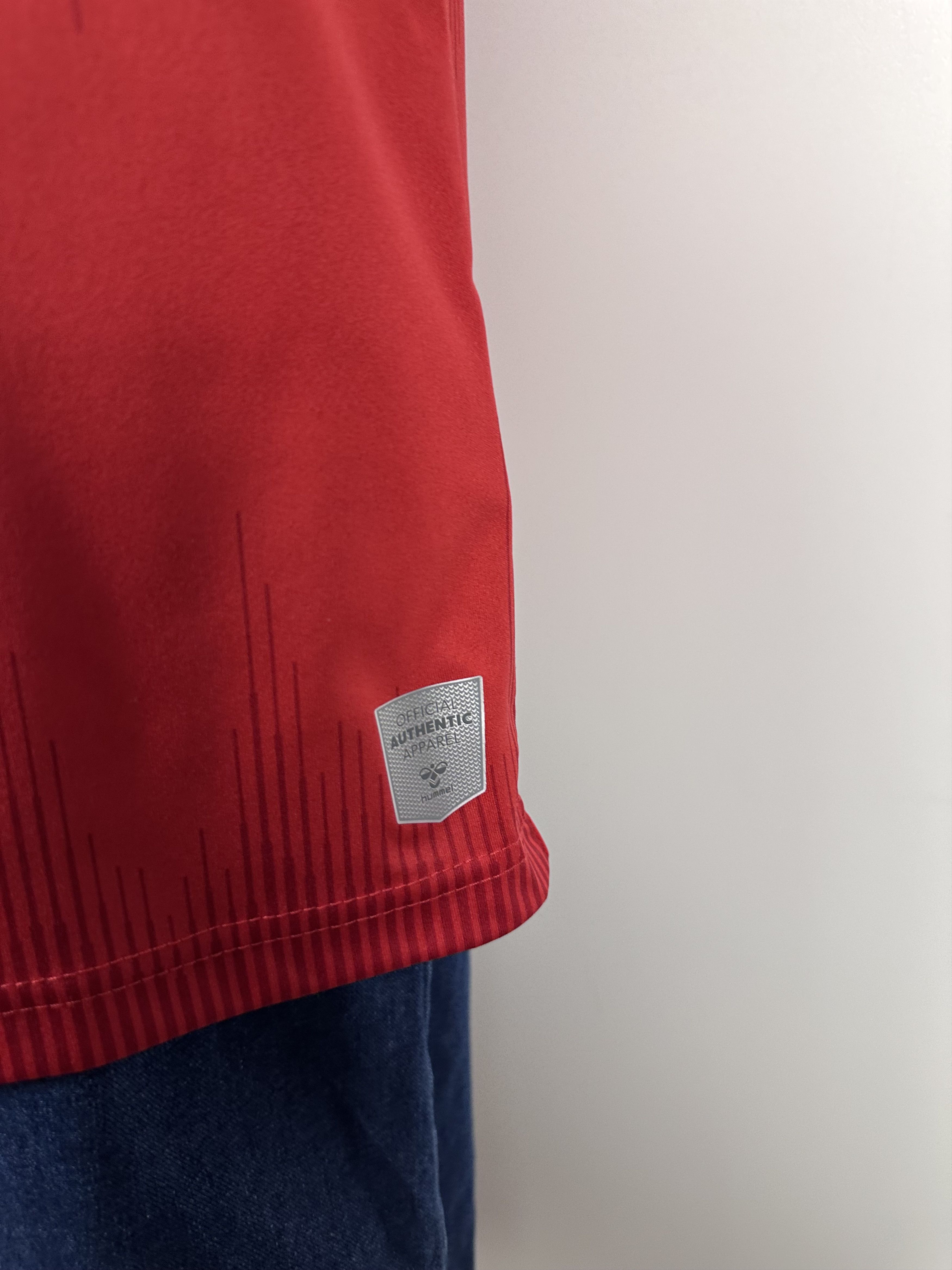 Hummel DENMARK 2021 22 HOME FOOTBALL SHIRT SOCCER JERSEY HUMMEL RED Size US L / EU 52-54 / 3 - 8 Thumbnail