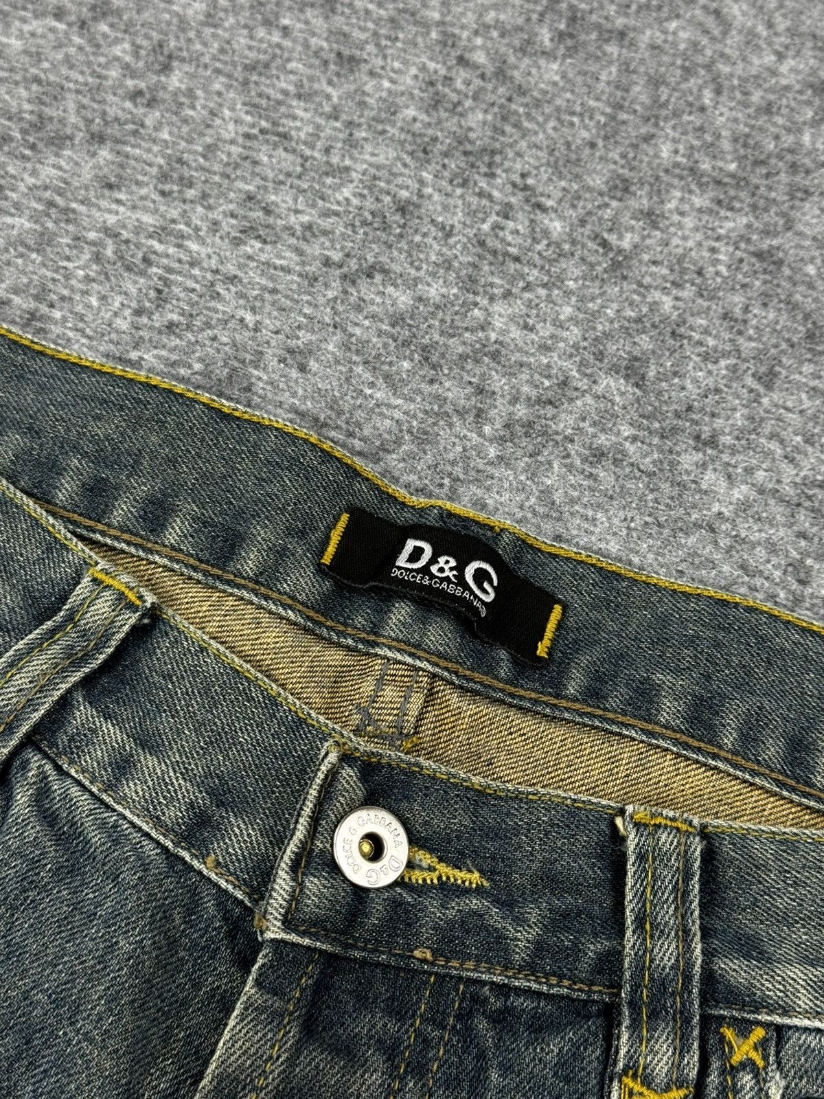 Dolce & Gabbana Vintage FW04 Dolce & Gabbana LOVE Patch Jeans Size US 33 - 10 Thumbnail