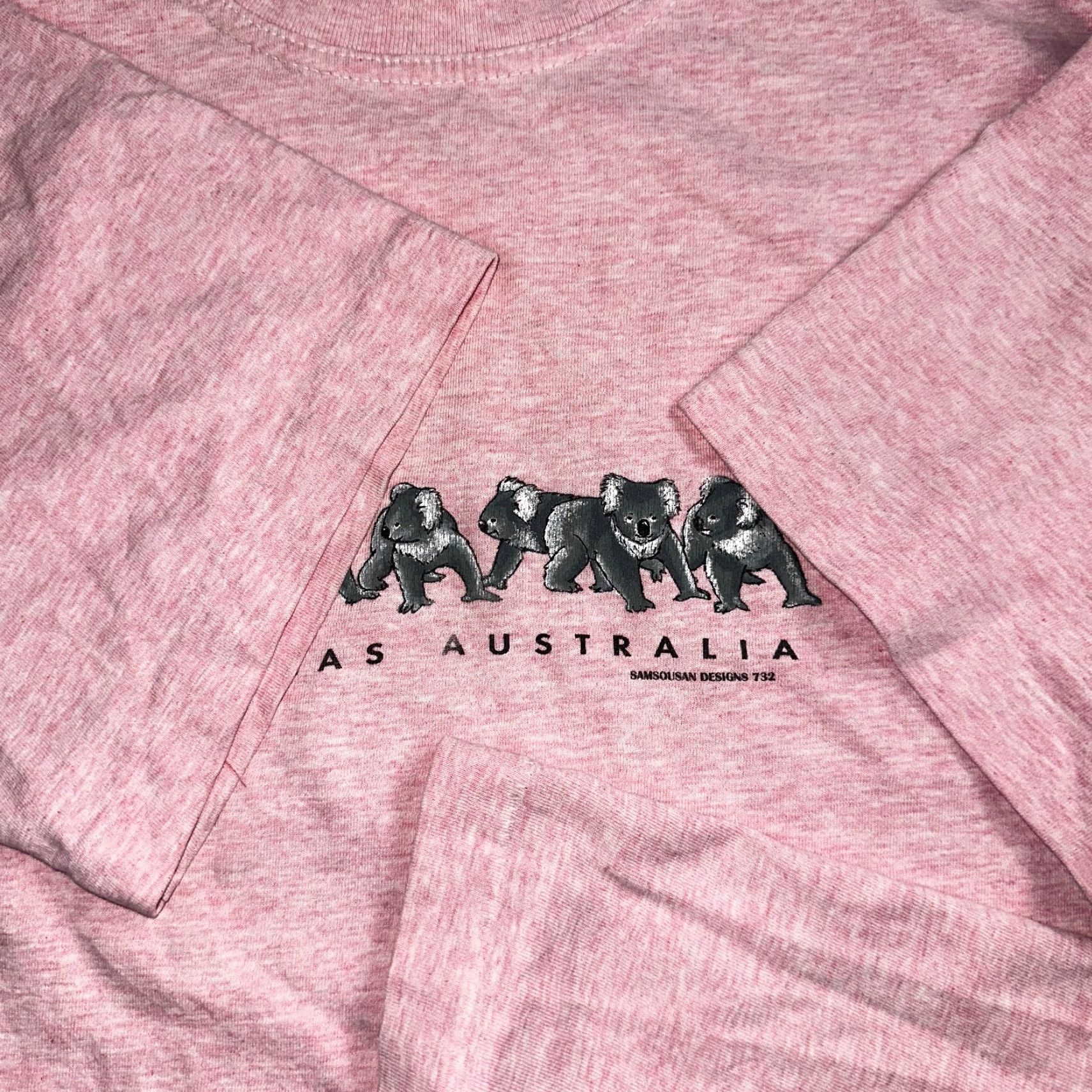 Vintage VINTAGE Koalas Australia T Shirt Pink Single Stitch Cute Animals Travel Fun Graphic Size US XL / EU 56 / 4 - 5 Thumbnail