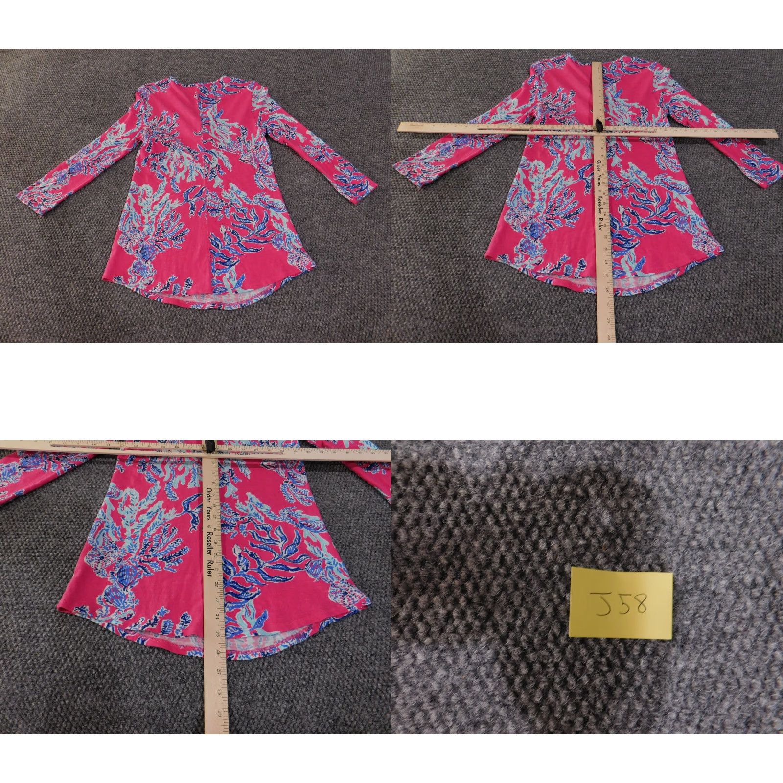 Lilly Pulitzer Lilly Pulitzer top Womens Small Tunic Blouse Long Sleeve Floral Boho Pullover Pink Blue 100% Cotton Beach Casual Womens Size S / US 4 / IT 40 - 9 Thumbnail