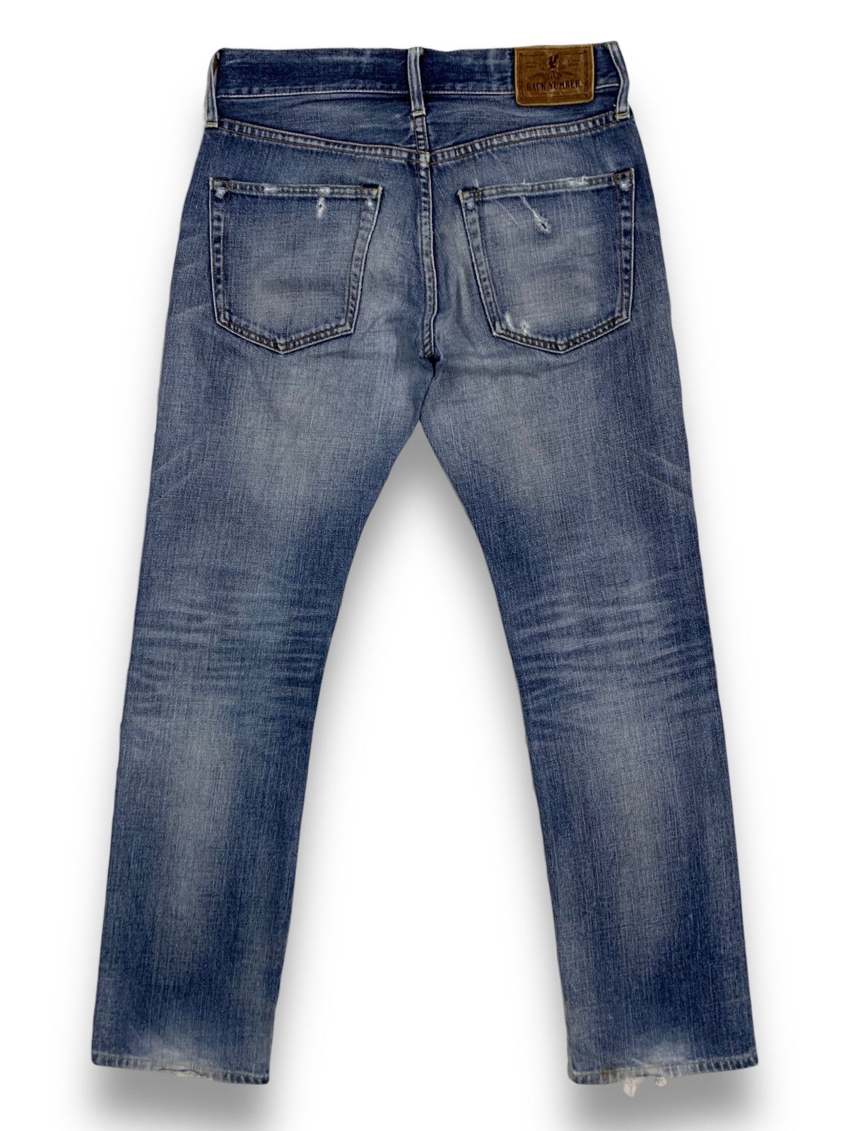 Japanese Brand Vintage Japanese Brand Slim Straight Distressed Grunge Jeans Size US 30 / EU 46 - 2 Thumbnail