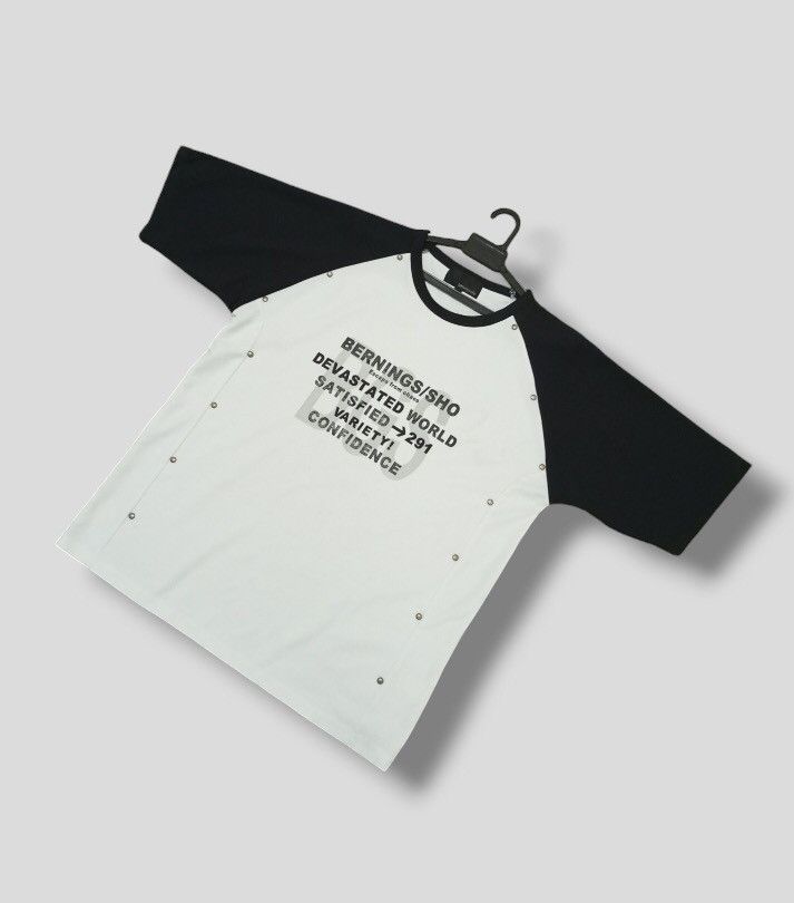 If Six Was Nine × Japanese Brand × Le Grande Bleu (L.G.B.) A06 Bernings Sho Punk Gothic Raglan T-Shirt Size US L / EU 52-54 / 3 - 3 Thumbnail