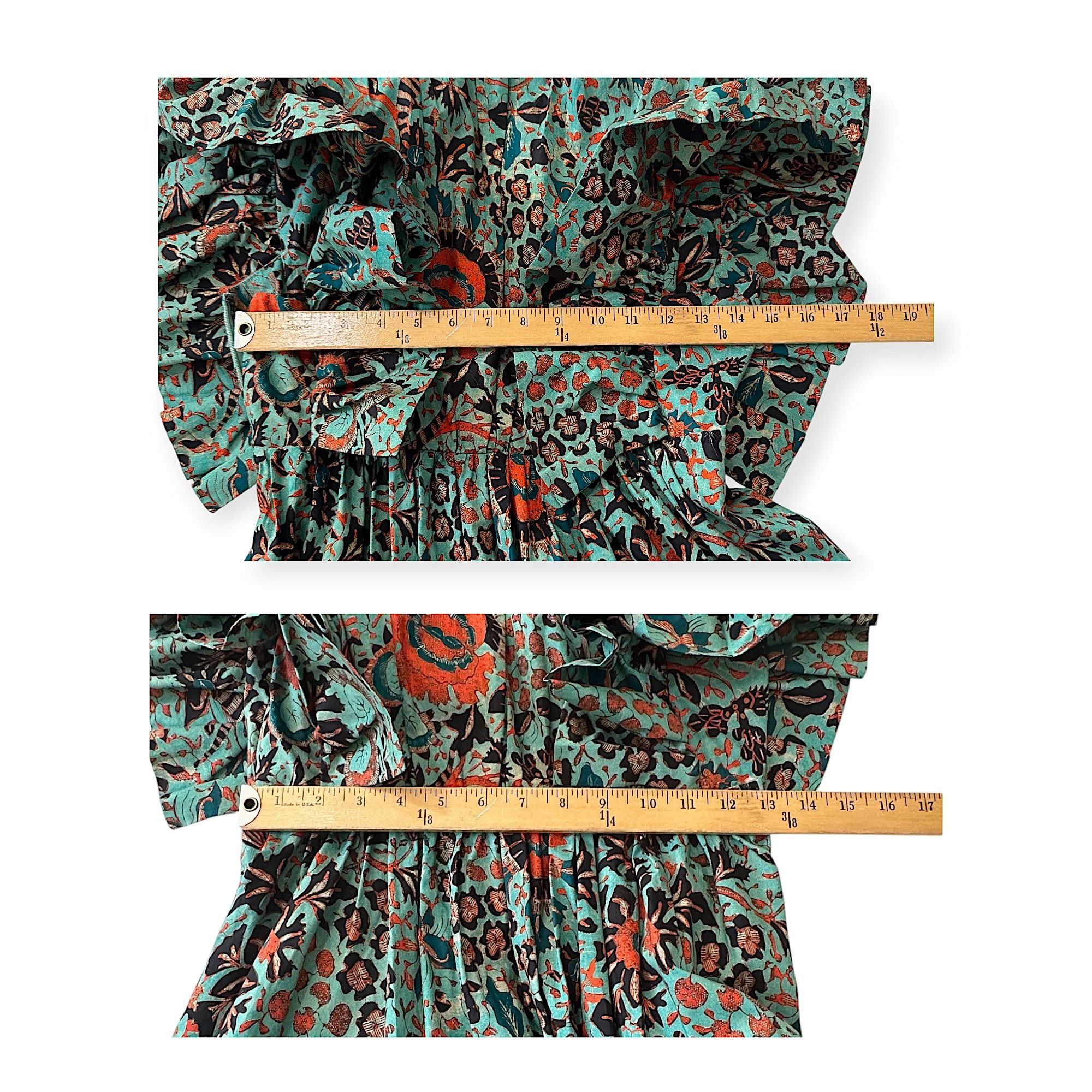 Ulla Johnson Ulla Johnson Delila Dress Jade Floral Print Cotton Midi Size Size S / US 4 / IT 40 - 12 Thumbnail