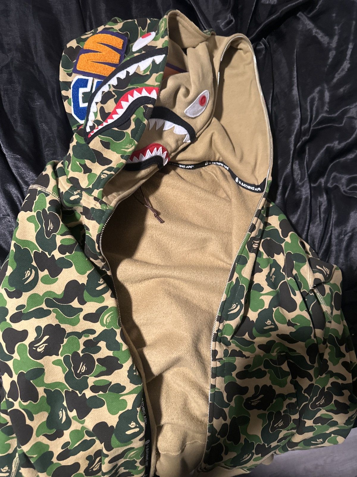 Bape ABC Camo Shark Full Zip Double Hoodie Double hooded Bape Size US L / EU 52-54 / 3 - 1 Thumbnail