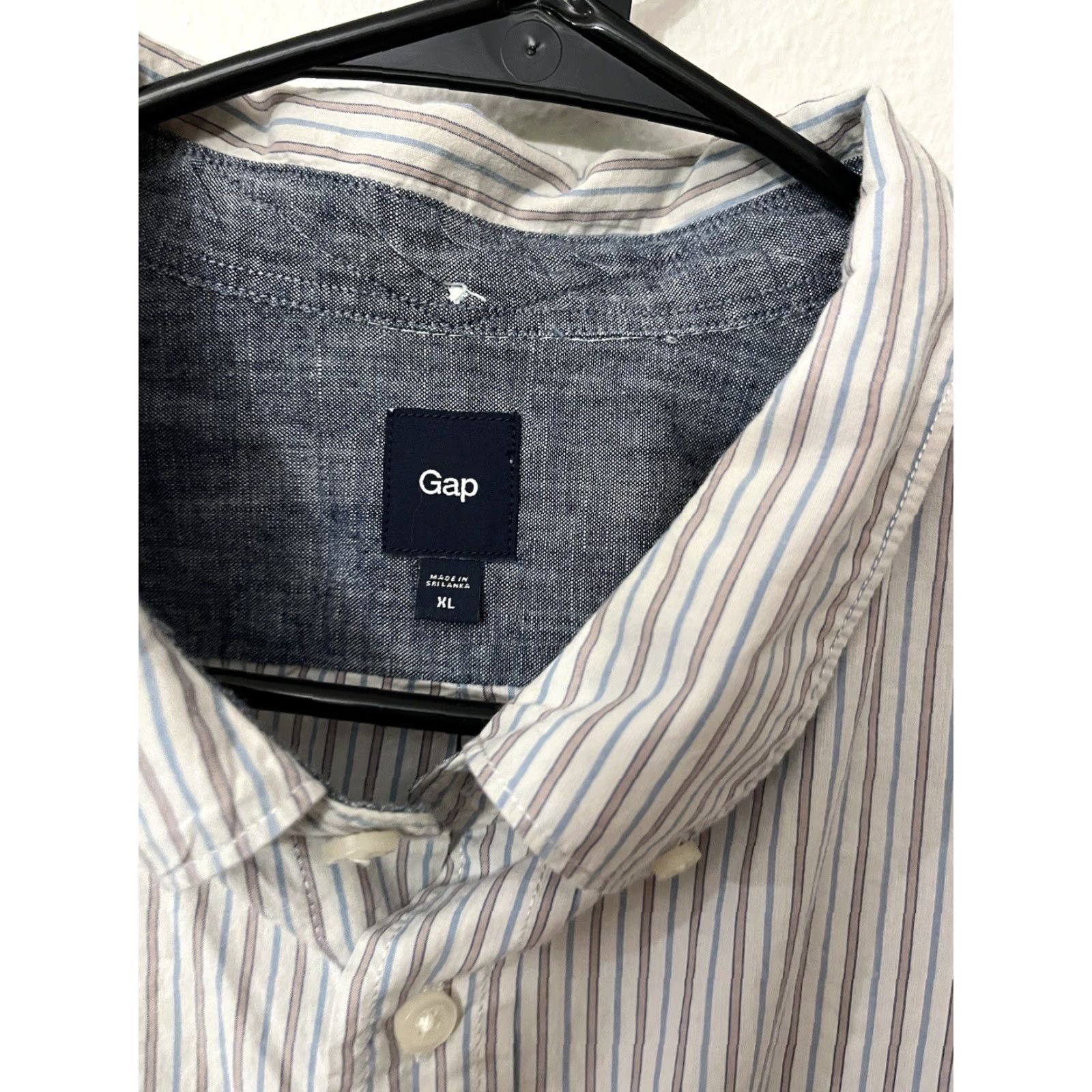 Gap Gap Men’s Button-Down Shirt XL Blue Striped Cotton Fit Athletic Regular Size XL Men’s Shirt Casual/Business 100% Cotton Affinity Gap Size US XL / EU 56 / 4 - 2 Thumbnail