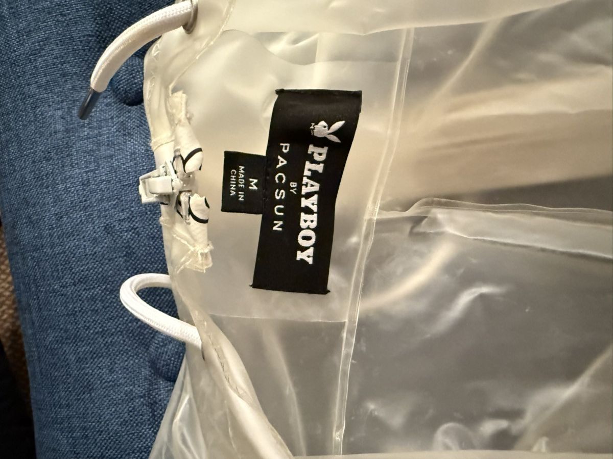 Pacsun × Playboy Playboy by PacSun Clear PVC Rain Jacket Size US M / EU 48-50 / 2 - 4 Thumbnail