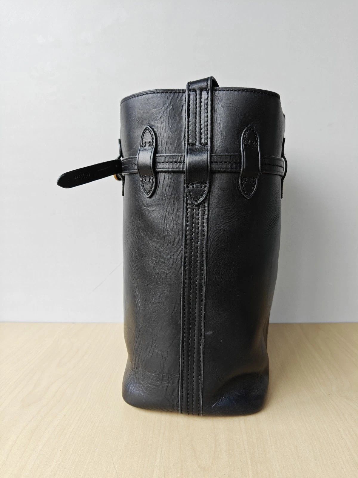 Polo Ralph Lauren Polo Ralph Lauren Bellport Leather Large Bucket Bag FTP 0003 Size ONE SIZE - 2 Thumbnail