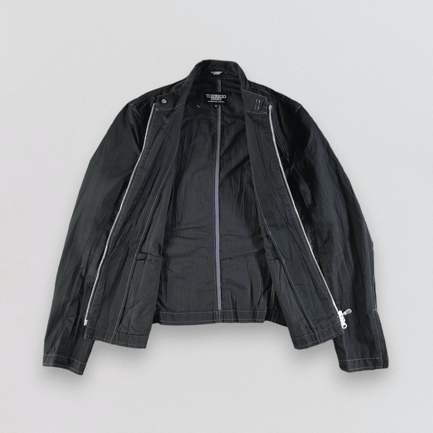 Tornado Mart Tornado Mart Black Zipper Jacket Size US M / EU 48-50 / 2 - 2 Thumbnail
