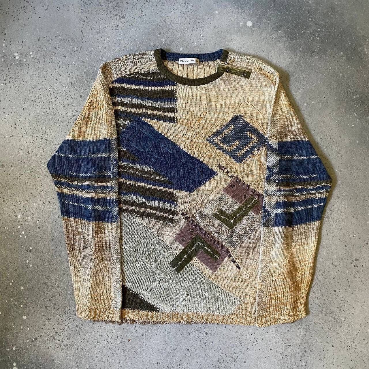 Japanese Brand × Seditionaries Vintage Multicolour Knit Unisex Sweater (JPG Gaultier Style) Size US M / EU 48-50 / 2 - 1 Thumbnail