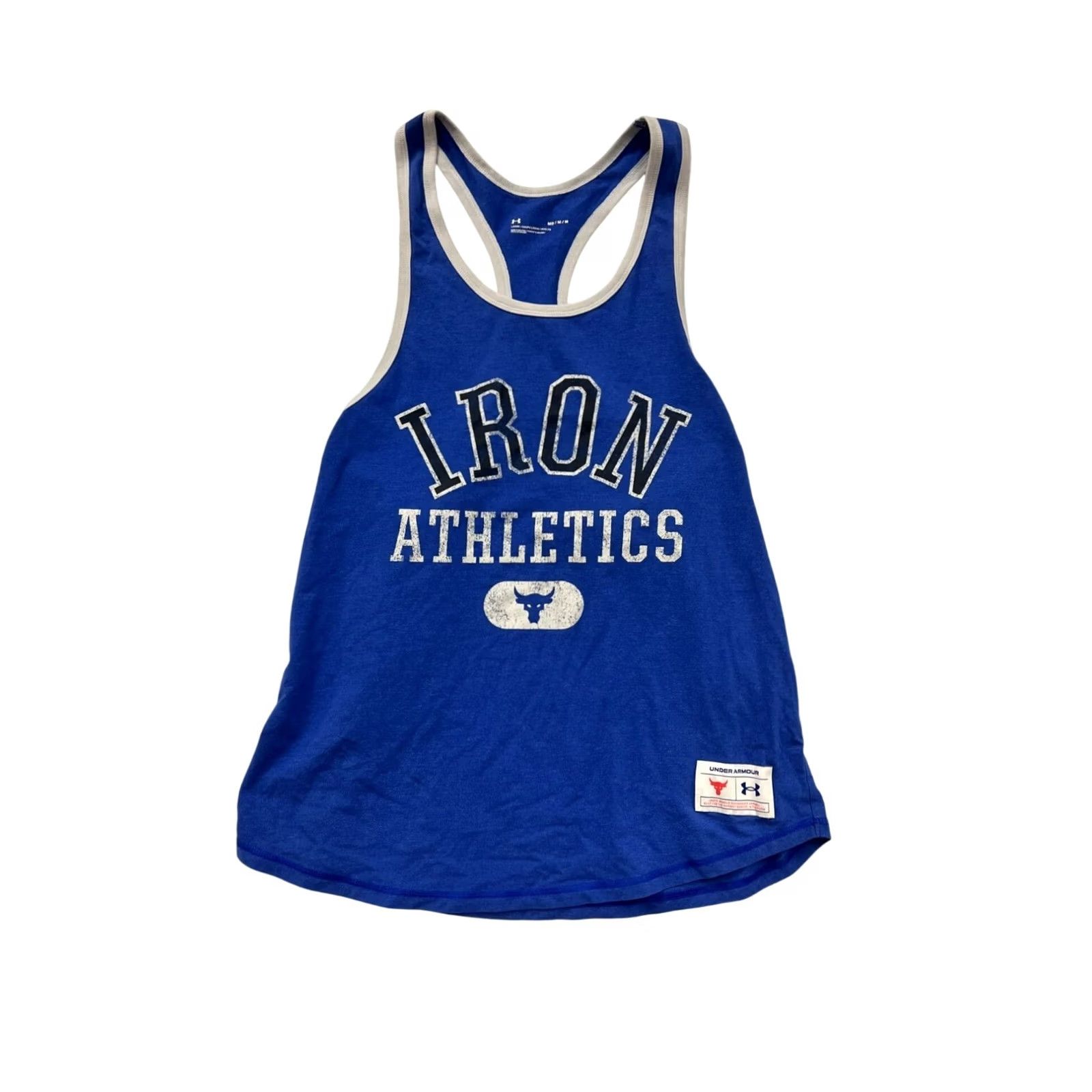 Under Armour Under Armour Project Rock Tank Top Men Medium Blue Athletic TankTop Activewear Mens Size US M / EU 48-50 / 2 - 2 Thumbnail