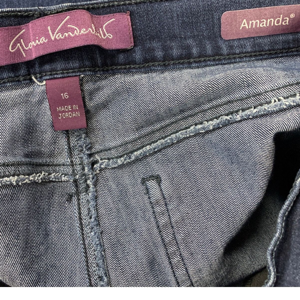 Gloria Vanderbilt Gloria Vanderbilt Womens Size 16 Cotton Denim Blue Jeans Size 38" / US 16 / IT 52 - 5 Thumbnail
