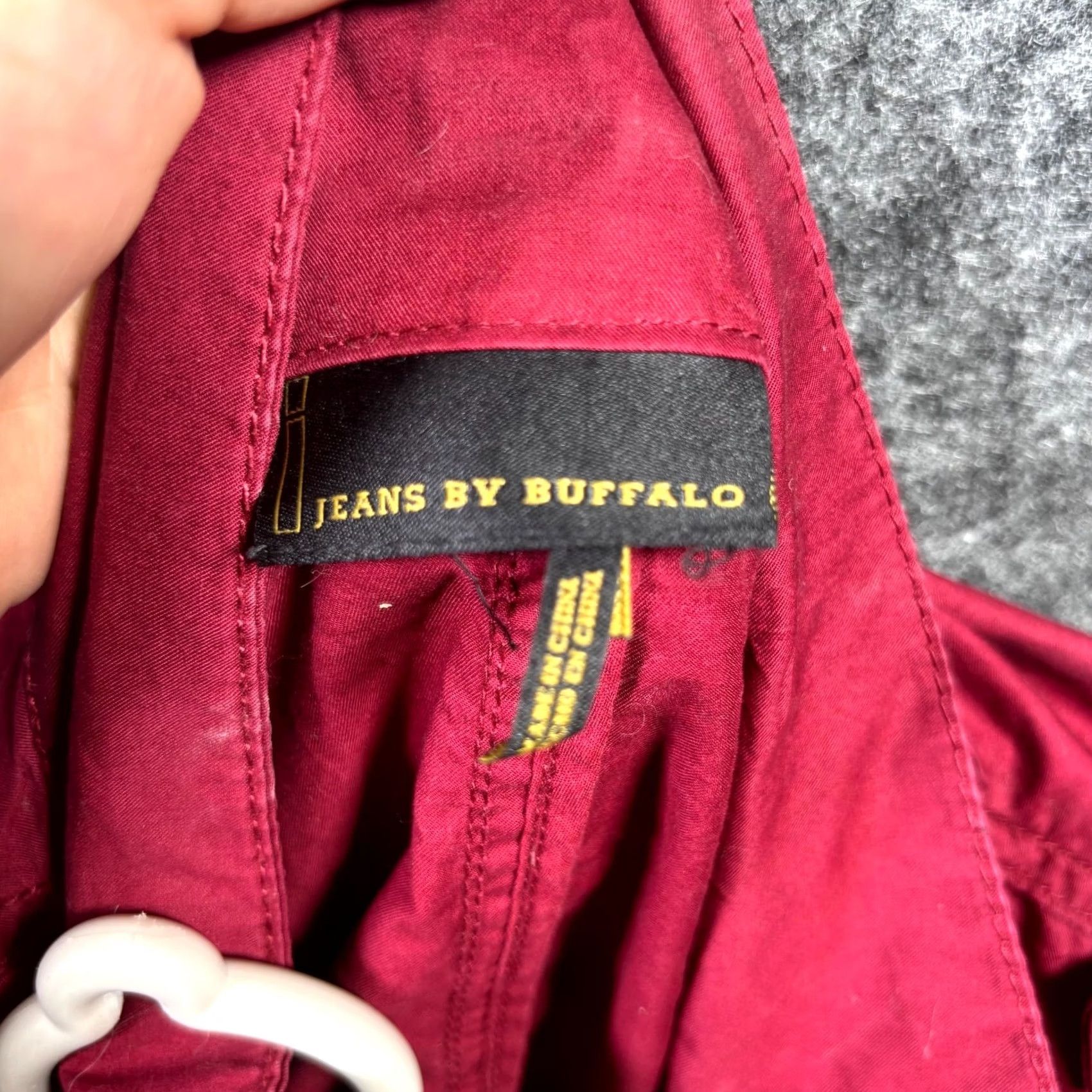 Vintage Buffalo Basic Jacket Women's L Red Cotton Front Pockets Full-Zip Casual Size 36" / US 14 / IT 50 - 6 Thumbnail