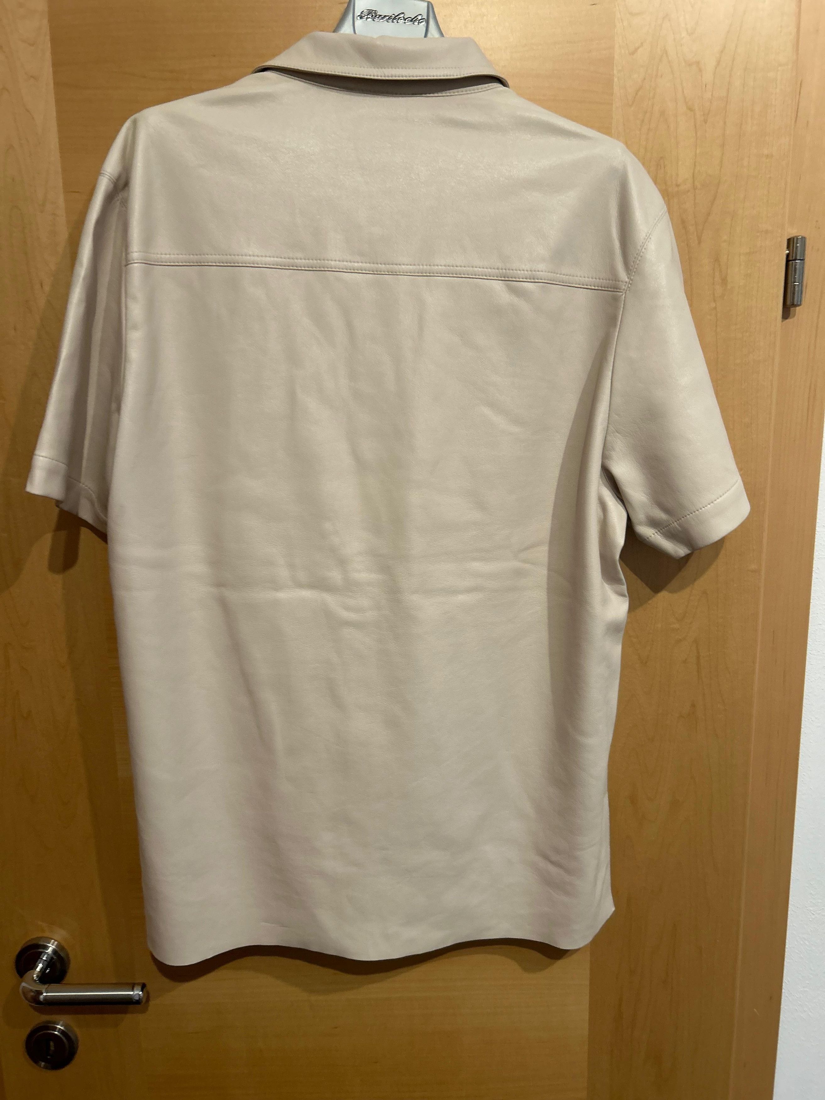 Nanushka Nanushka Faux Leather Short-Sleeved Shirt Size US L / EU 52-54 / 3 - 2 Thumbnail