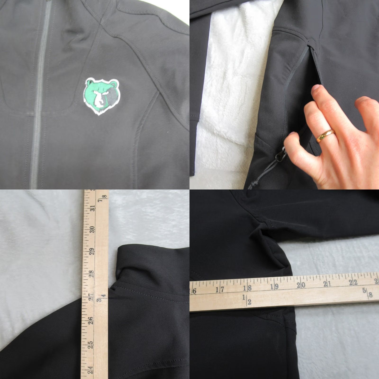 The North Face The North Face Jacket Womens Large Black Windwall Rain Wind Softshell Zip Memphis Size L / US 10 / IT 46 - 8 Thumbnail