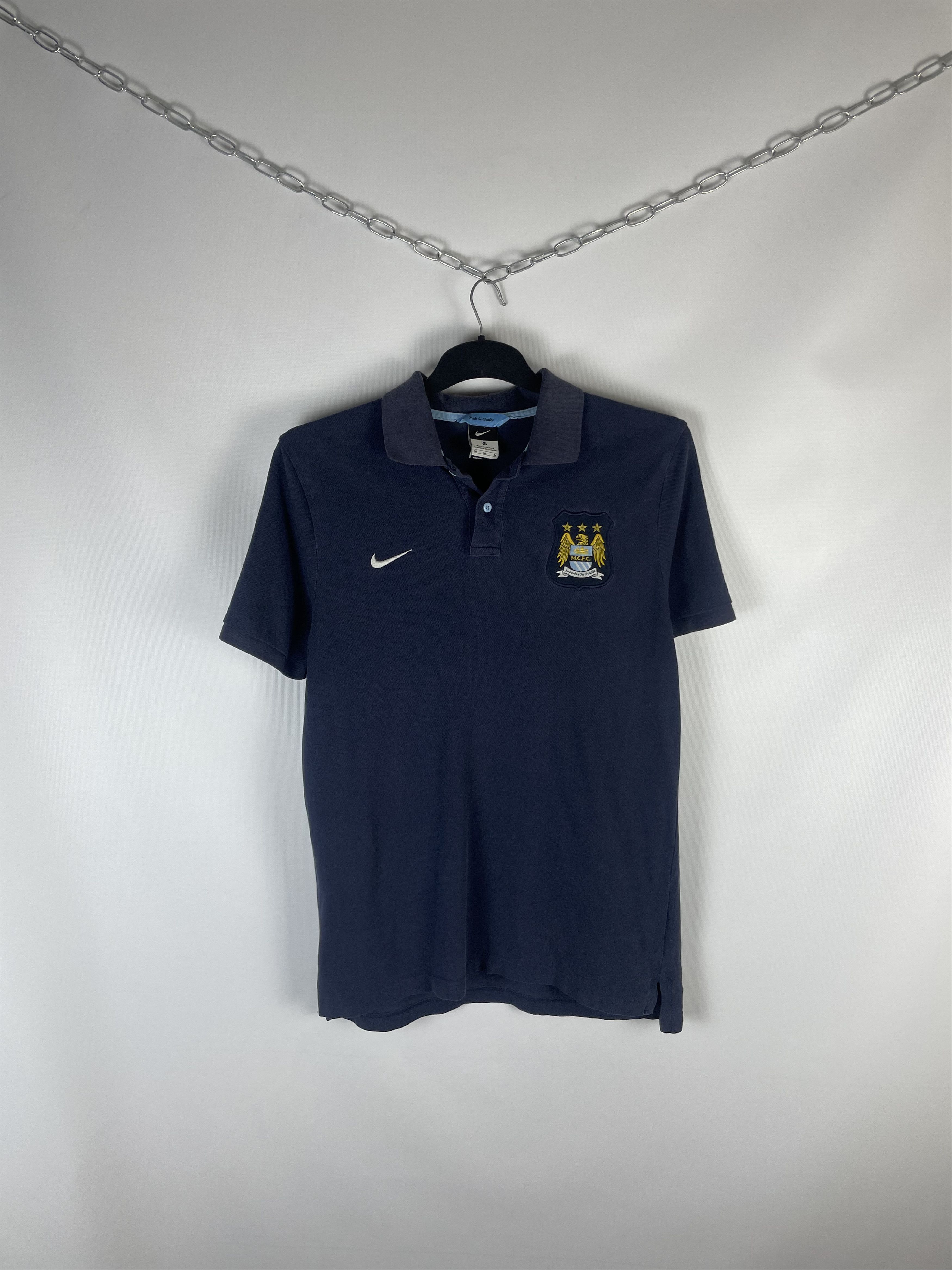 Nike Vintage Nike Manchester City Polo Shirt Football Soccer Size US M / EU 48-50 / 2 - 1 Thumbnail