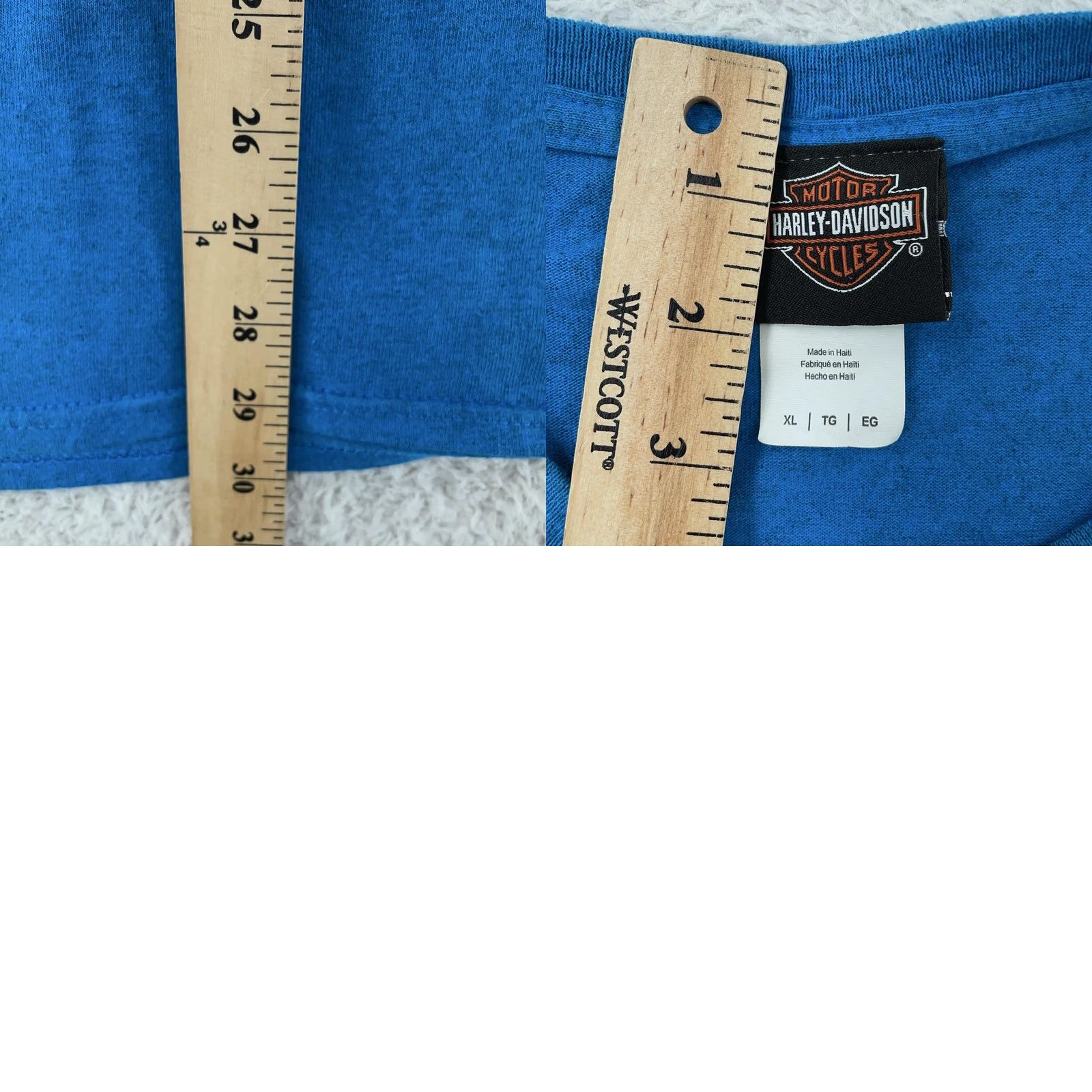 Harley Davidson Harley-Davidson Shirt Mens XL Blue Brandywine Chadds Ford Pennsylvania Biker Tee Size US XL / EU 56 / 4 - 10 Thumbnail