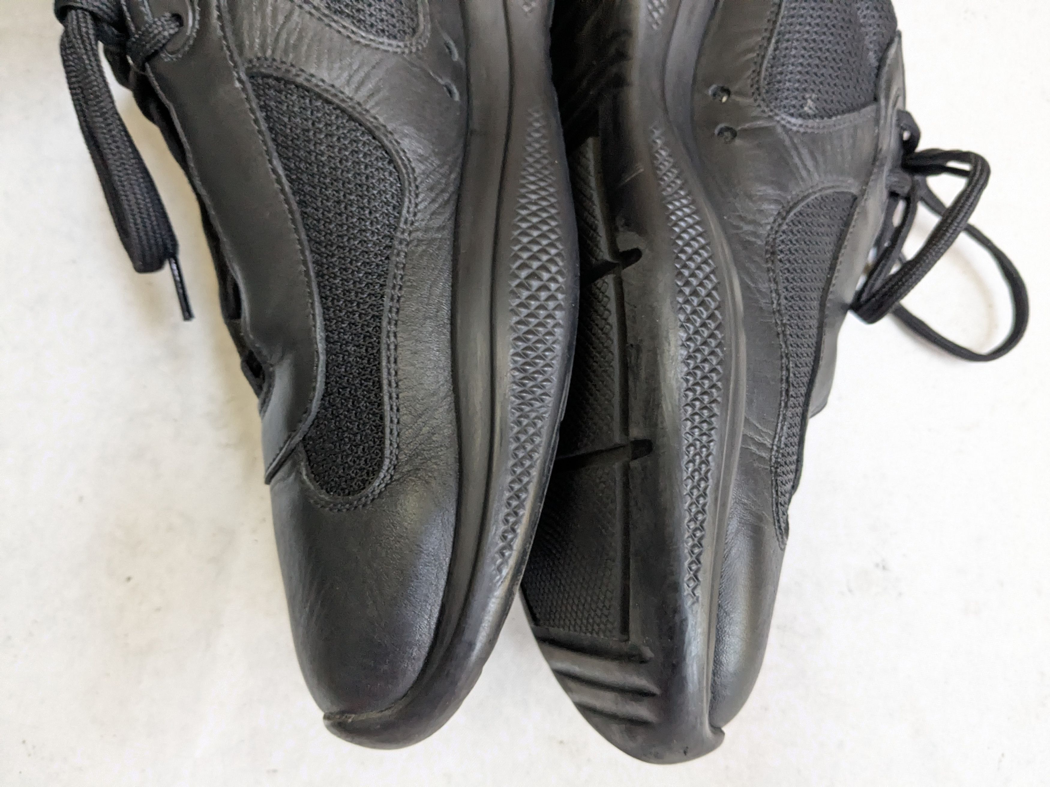 Prada Prada America's Cup Sneakers Black 9 Low Tops Leather Red Size US 9 / EU 42 - 10 Thumbnail