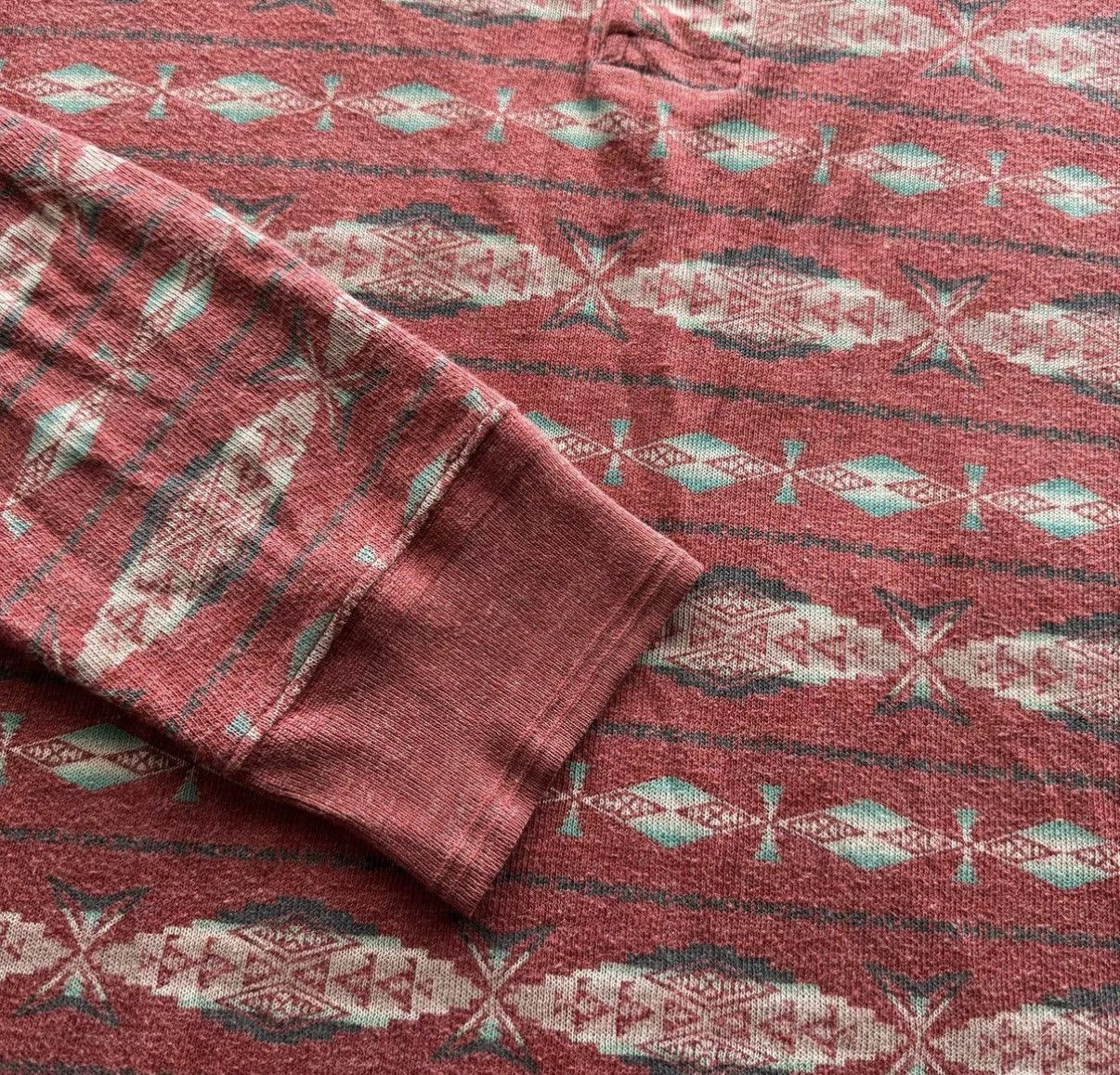 RRL Ralph Lauren Southwestern Henley Sweatshirt Ralph Lauren Double RL K22 Size US M / EU 48-50 / 2 - 4 Thumbnail