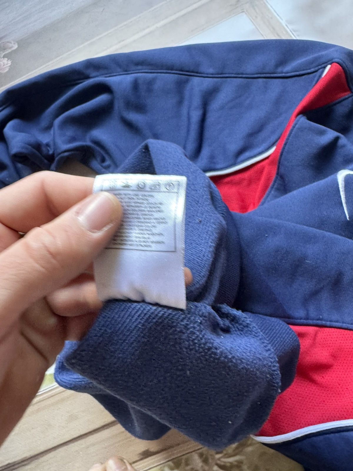 Nike Vintage Nike x Paris Saint-Germain Quarter Zip Sweatshirt 00 Size US L / EU 52-54 / 3 - 9 Thumbnail
