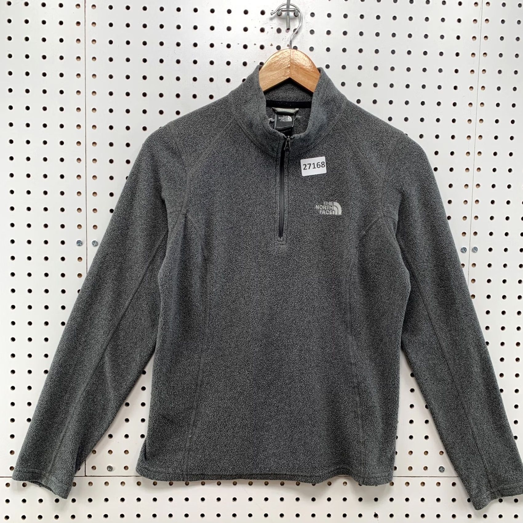 The North Face The North Face Sweater Womens S Gray Zip Pullover White Logo Women Fits 18x23 Size S / US 4 / IT 40 - 6 Thumbnail