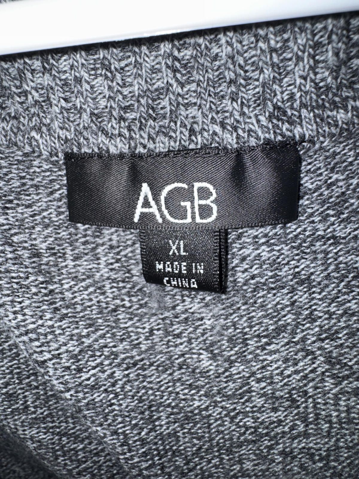 Other AGB Gray Knit Sweater with Wide Collar XL Size XL / US 12-14 / IT 48-50 - 3 Thumbnail