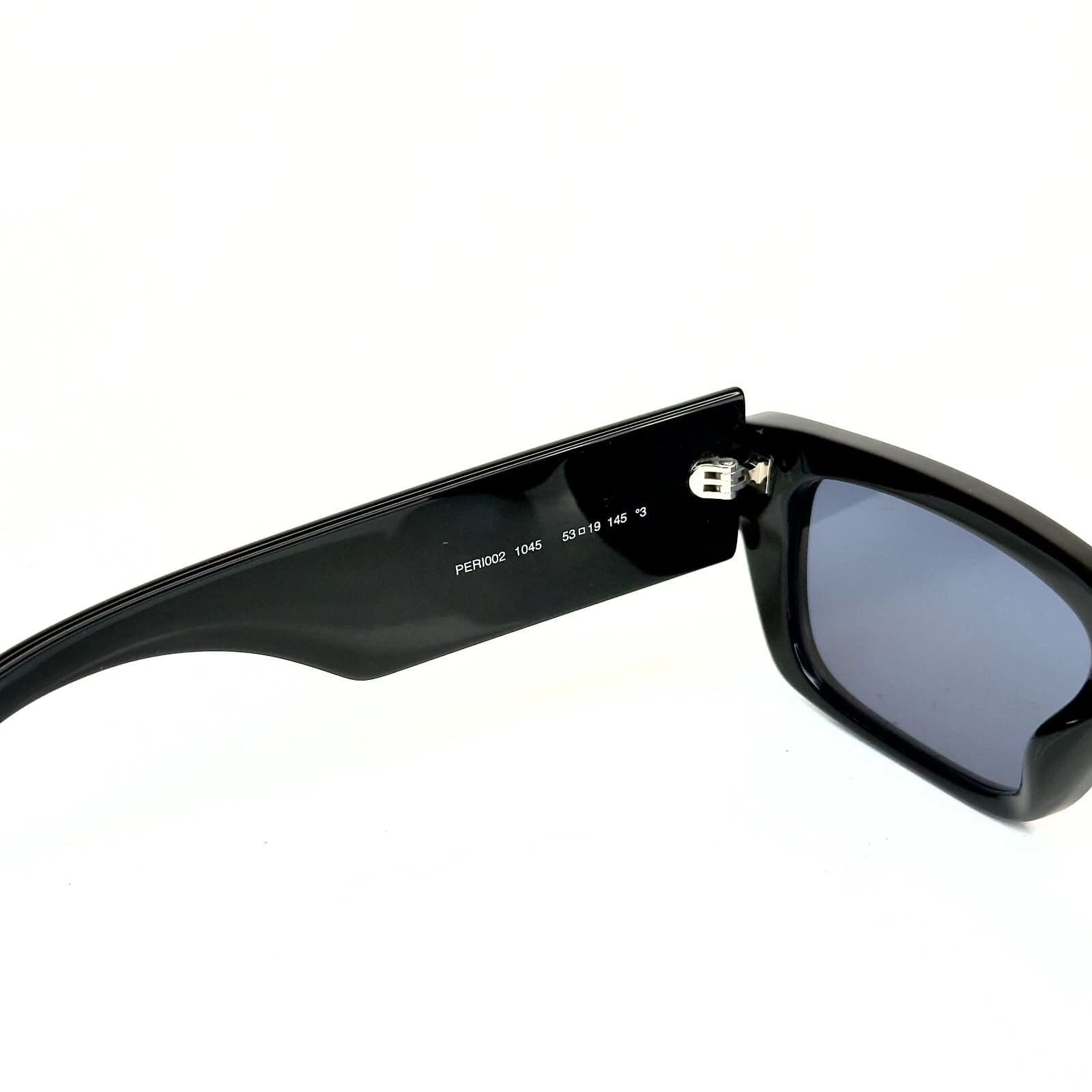 Palm Angels PALM ANGELS PERI002 002 PALM Black Blue Geometric Sunglass Size ONE SIZE - 2 Thumbnail