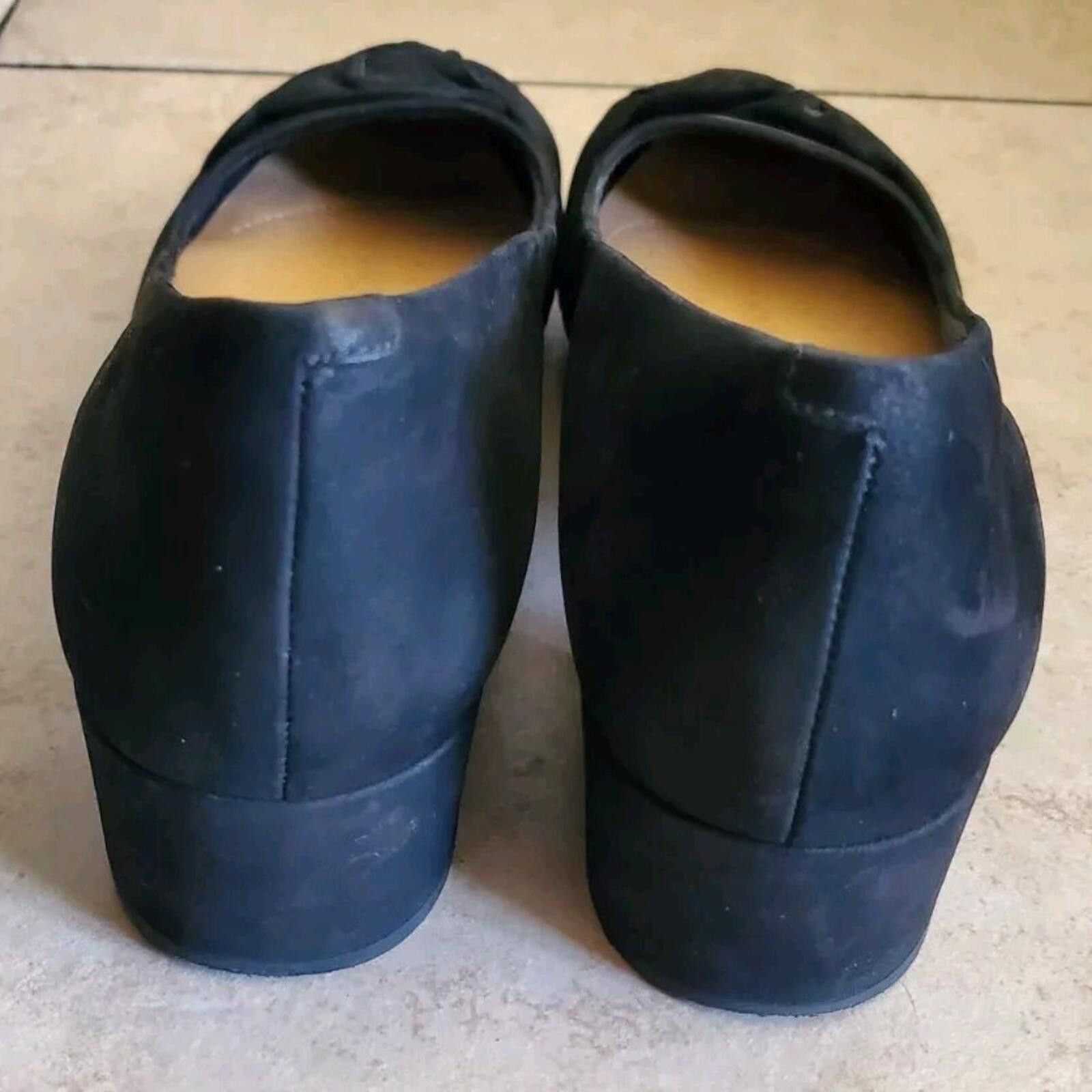 Clarks Clarks Orabella Lily Black Bow Suede Block Heel Shoes 7.5 Size US 7.5 / IT 37.5 - 5 Thumbnail