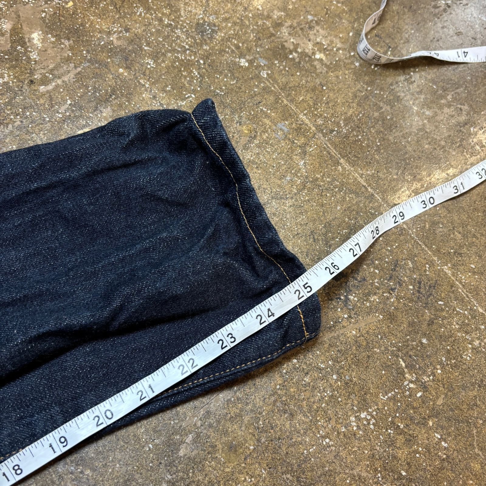 Tellason Tellason Elgin Mid Rise Slim Tapered Selvedge Jeans 31x25 Size US 31 - 14 Thumbnail