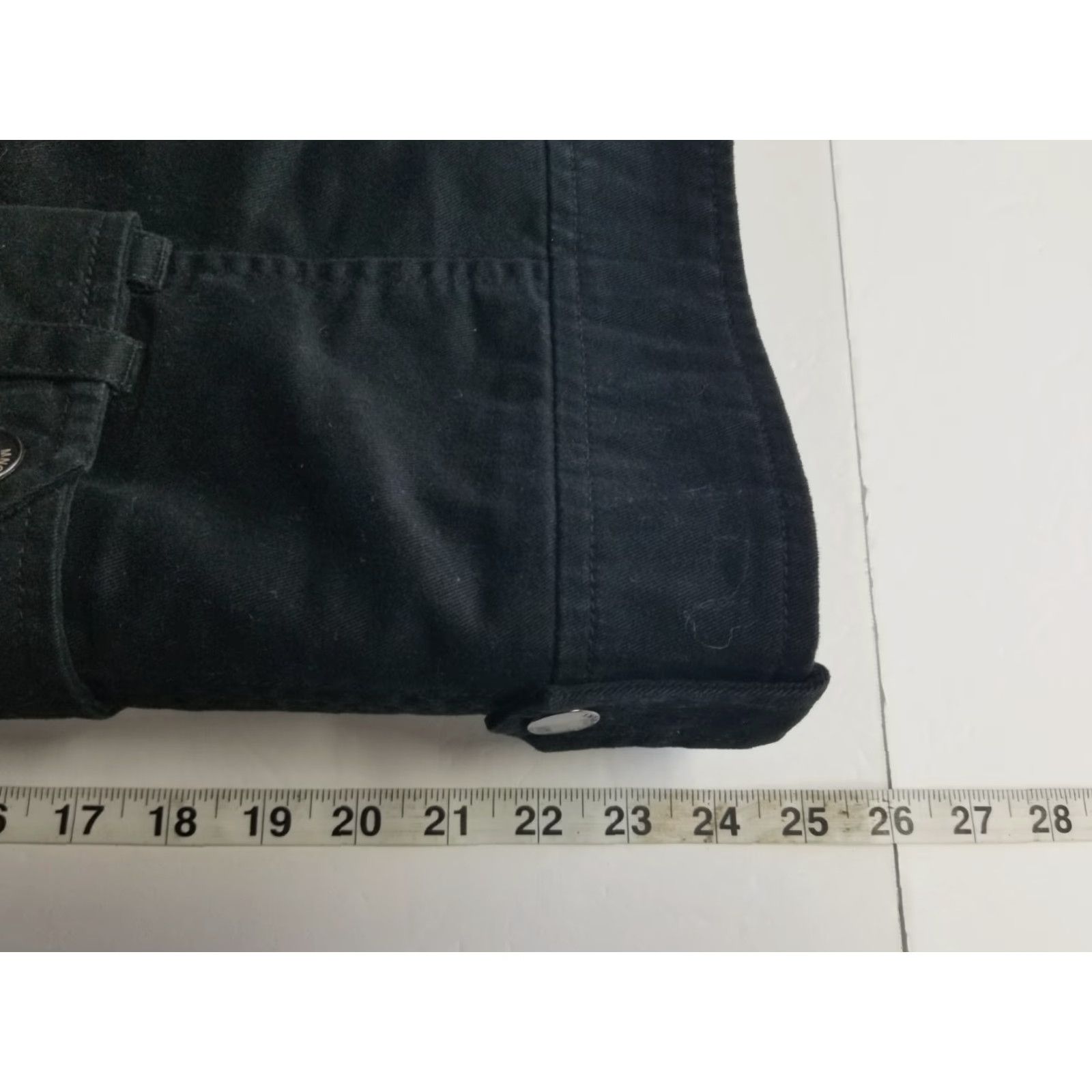 Mango Mango Women's Denim Jacket Black Button Up Cotton Jacket Accents Size XXS Regular Jacket Size XS / US 0-2 / IT 36-38 - 5 Thumbnail