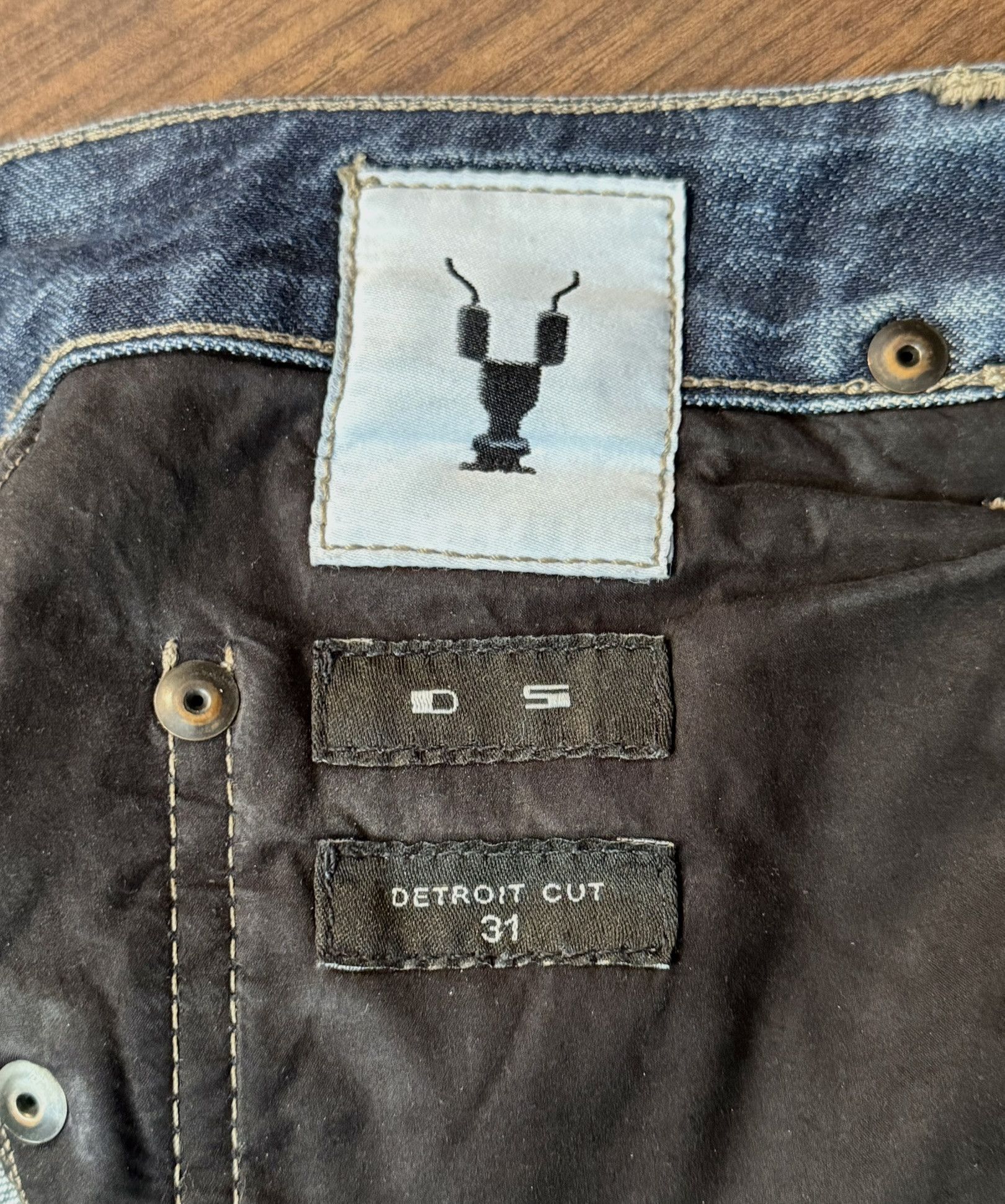 Rick Owens DRKSHDW Detroit Cut Denim Jeans 31