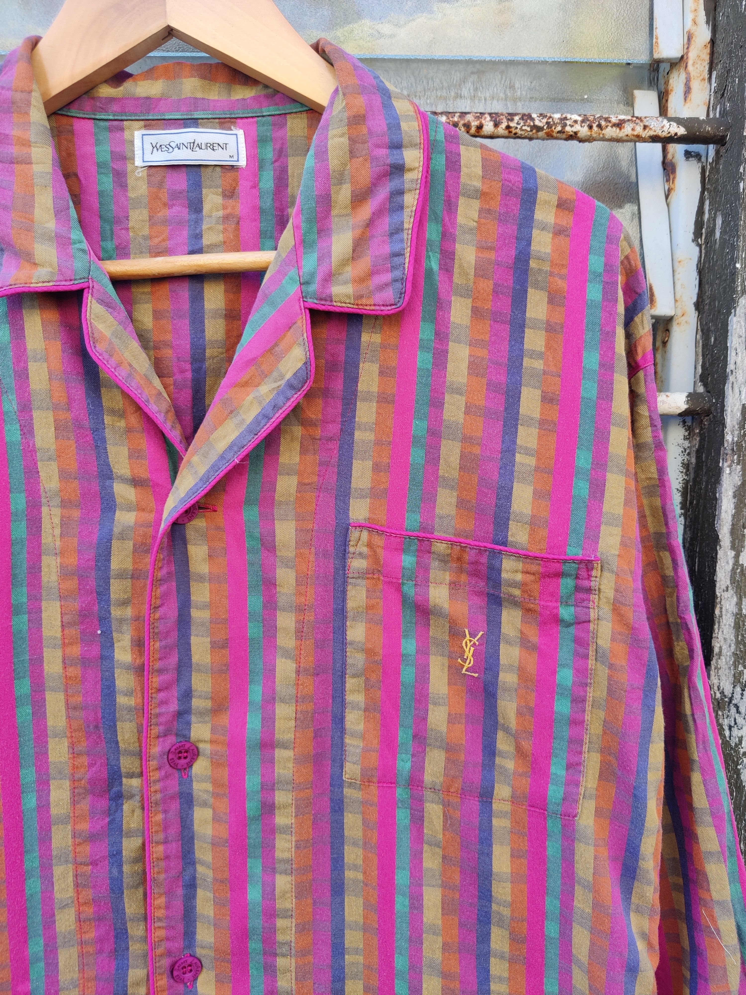 Yves Saint Laurent Vintage Yves Saint Laurent Sleeping Wear Shirt Size M / US 6-8 / IT 42-44 - 3 Thumbnail