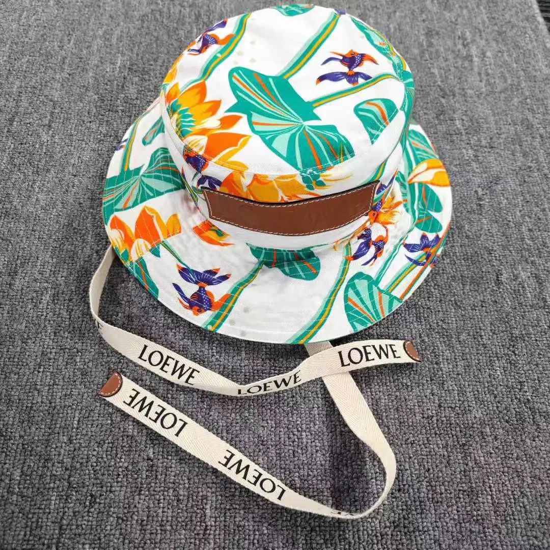 Loewe Loewe Leather Patch Logo Bucket Hat 57 (New) Size ONE SIZE - 2 Thumbnail