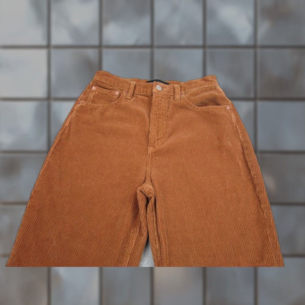 Aritzia Denim Forum Corduroy Pants Womens 26 Camel Brown High Rise Loose Joni Aritzia Size 26" / US 2 / IT 38 - 1 Thumbnail