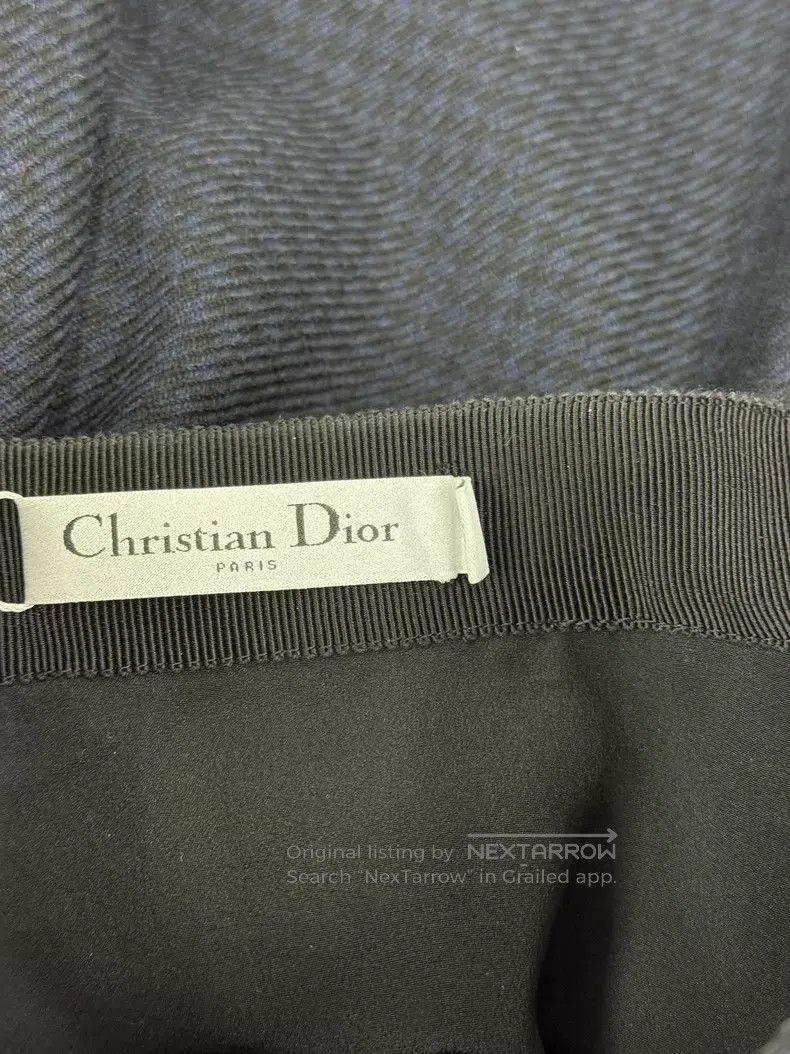 Dior Dior Black and blue plaid tassel skirt Size 42" / US 20 - 4 Thumbnail
