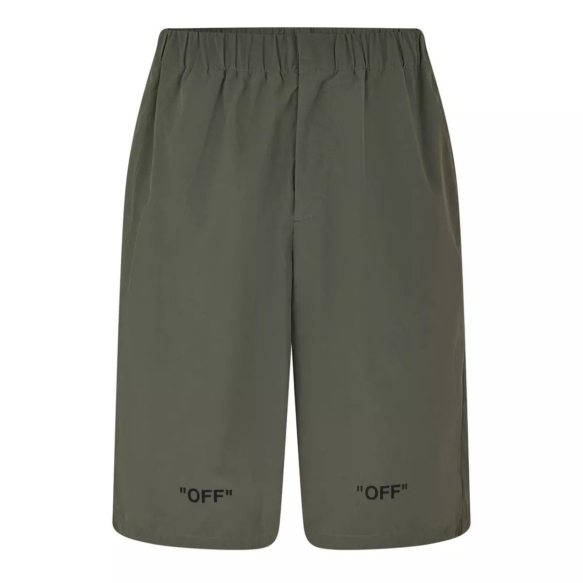 Off-White o1y0325 Logo Short in Military Green Size US 30 / EU 46 - 1 Thumbnail