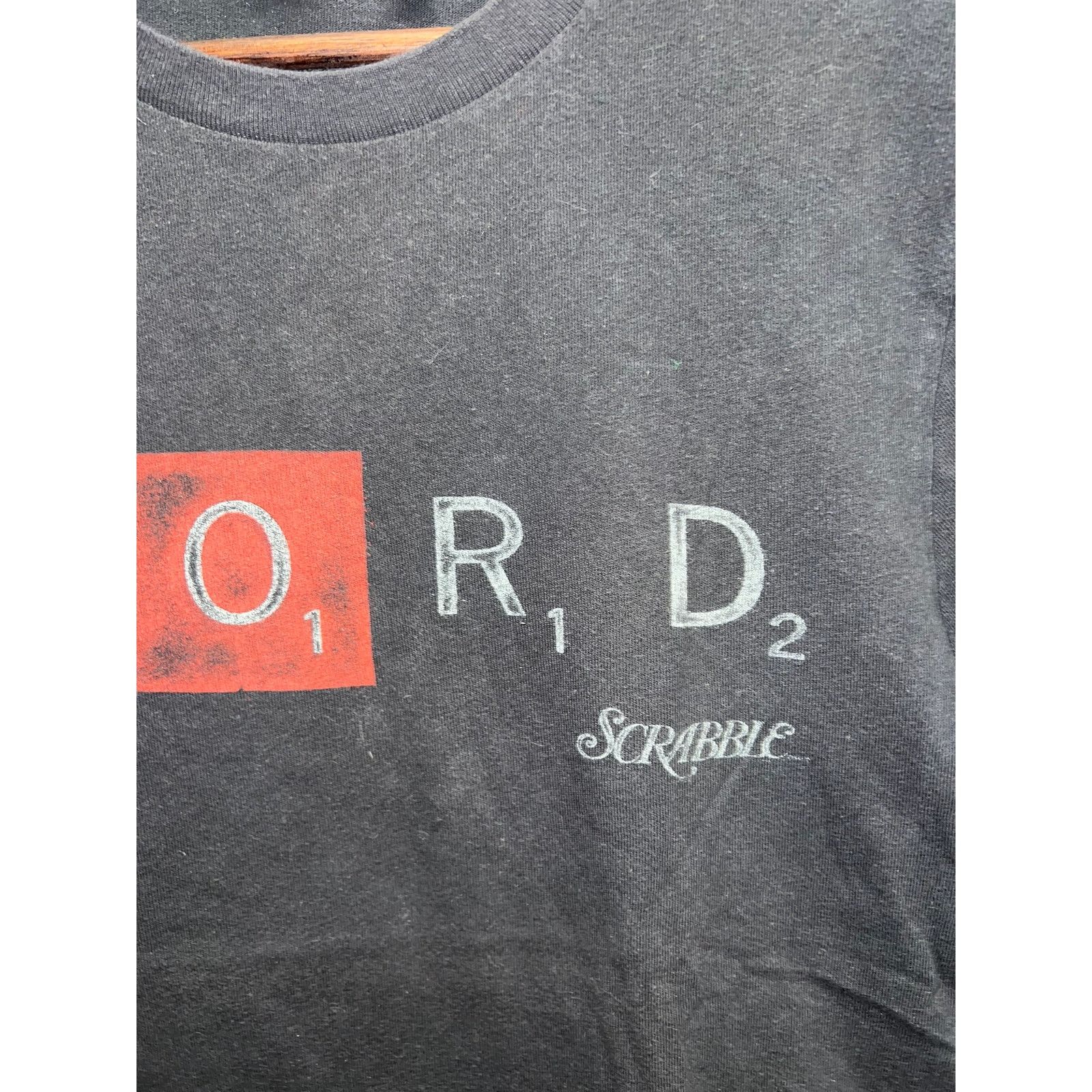 Junk Food Scrabble Word Shirt Junk Food Gray Board Game Gray Tee Small Size US S / EU 44-46 / 1 - 4 Thumbnail