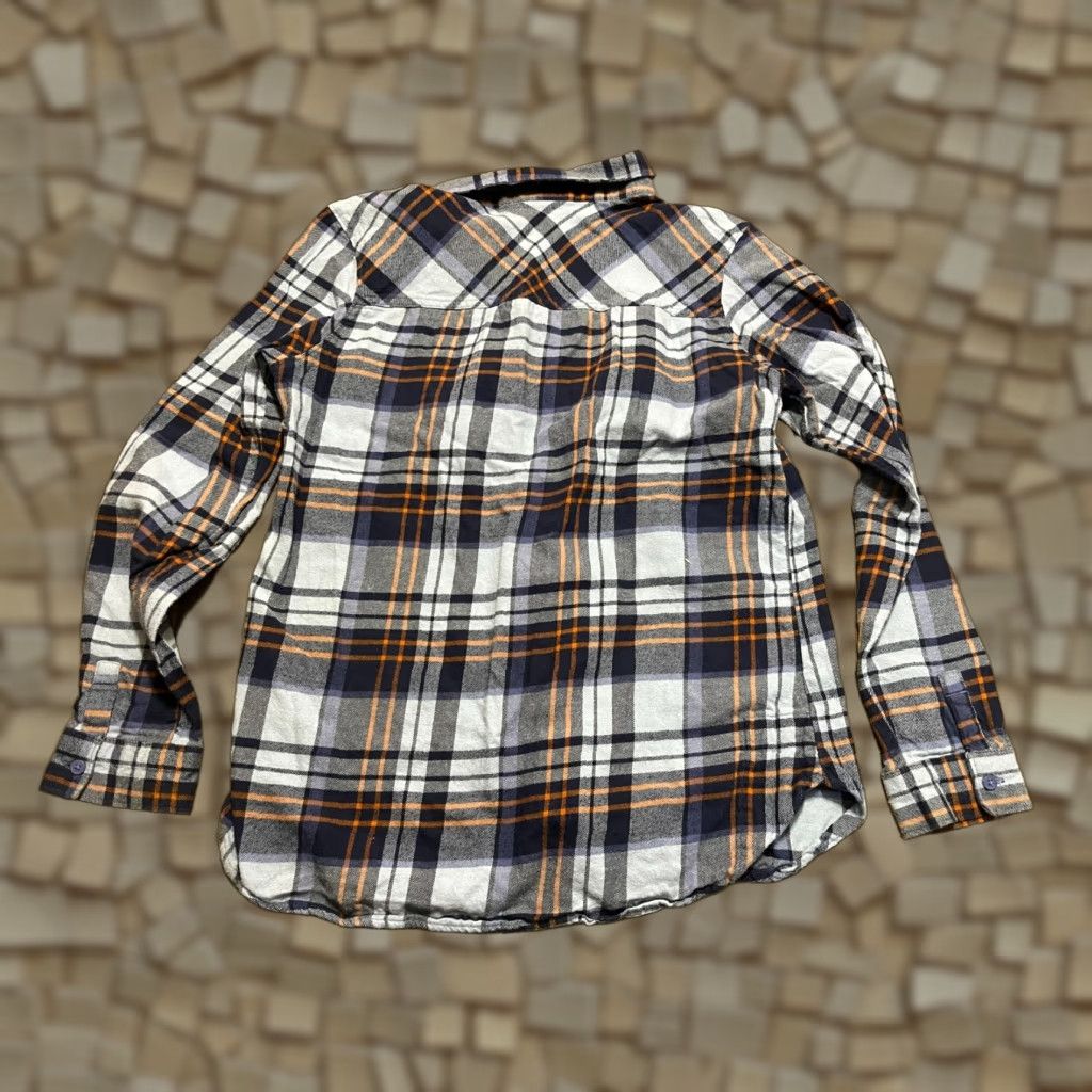 Vintage Columbia Shirt, Women's Size Large, Plaid, Button-Up, Long Sleeve, Orange, Blue, Casual, Fall, Spring, Summer, Regular Fit, Womens, Colu m bia Shirt Size L / US 10 / IT 46 - 1 Thumbnail